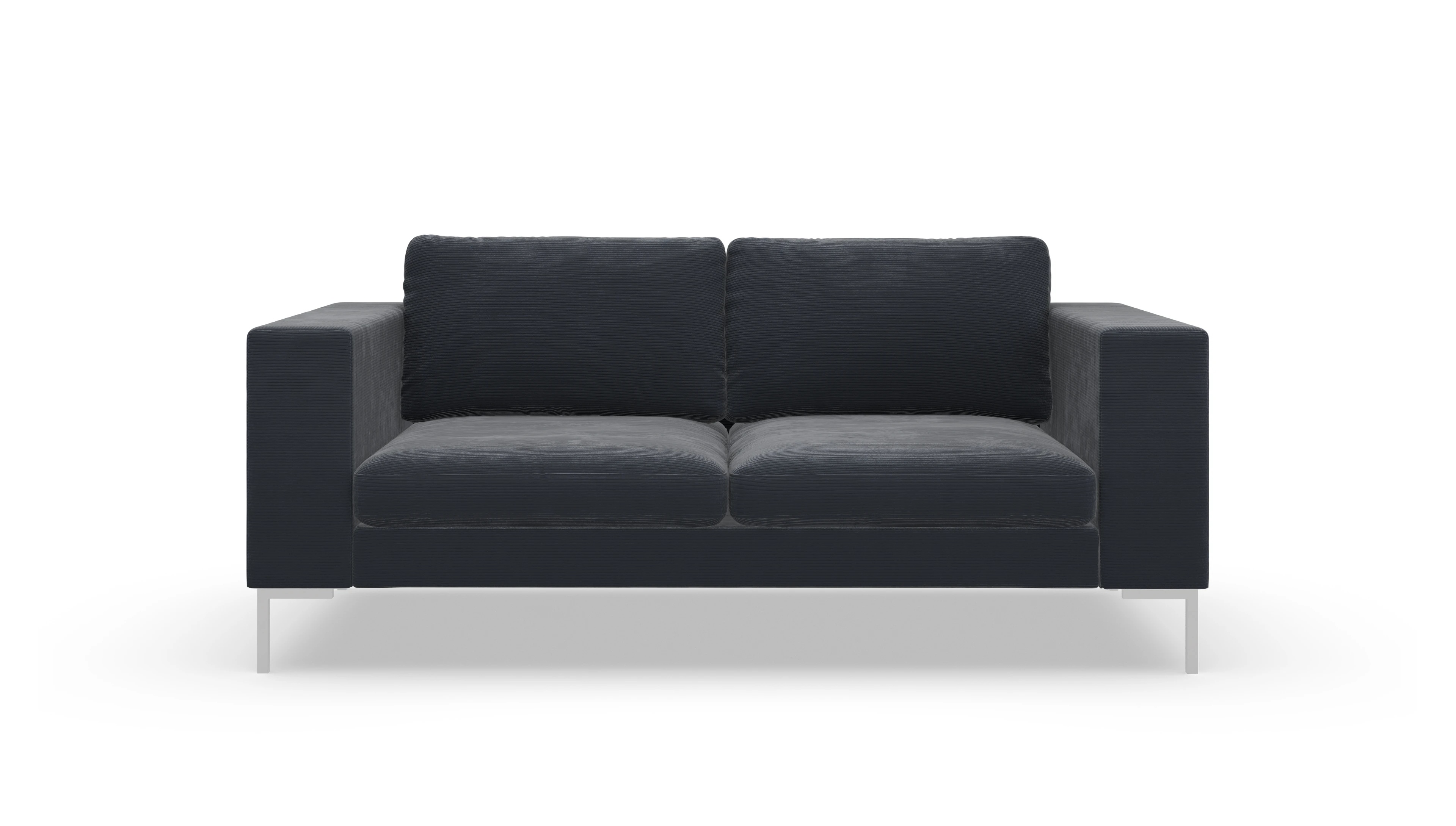 Designer-Couch Paludan Ansicht des Produktes Paludan 2-Sitzer in Cord blau