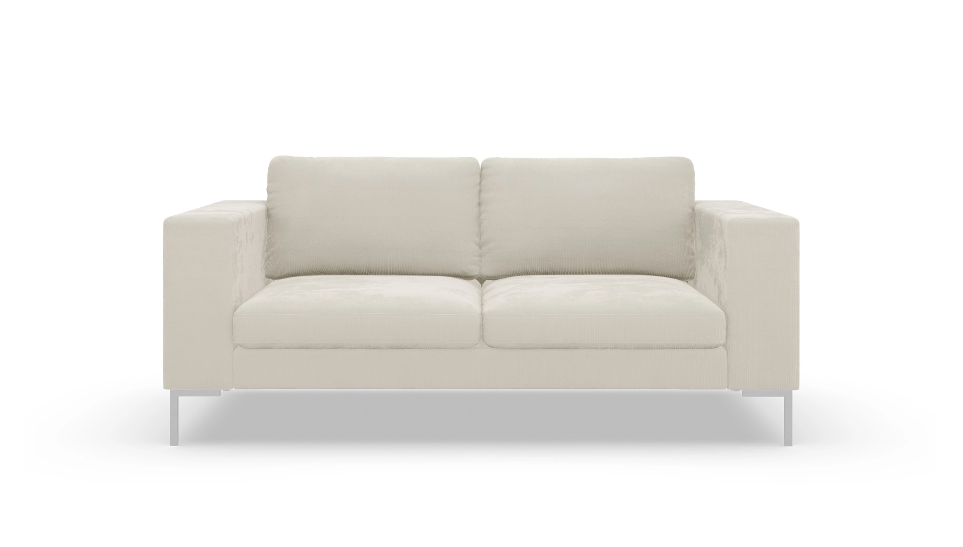 Designer-Couch Paludan Ansicht des Produktes Paludan 2-Sitzer in Cord weiß