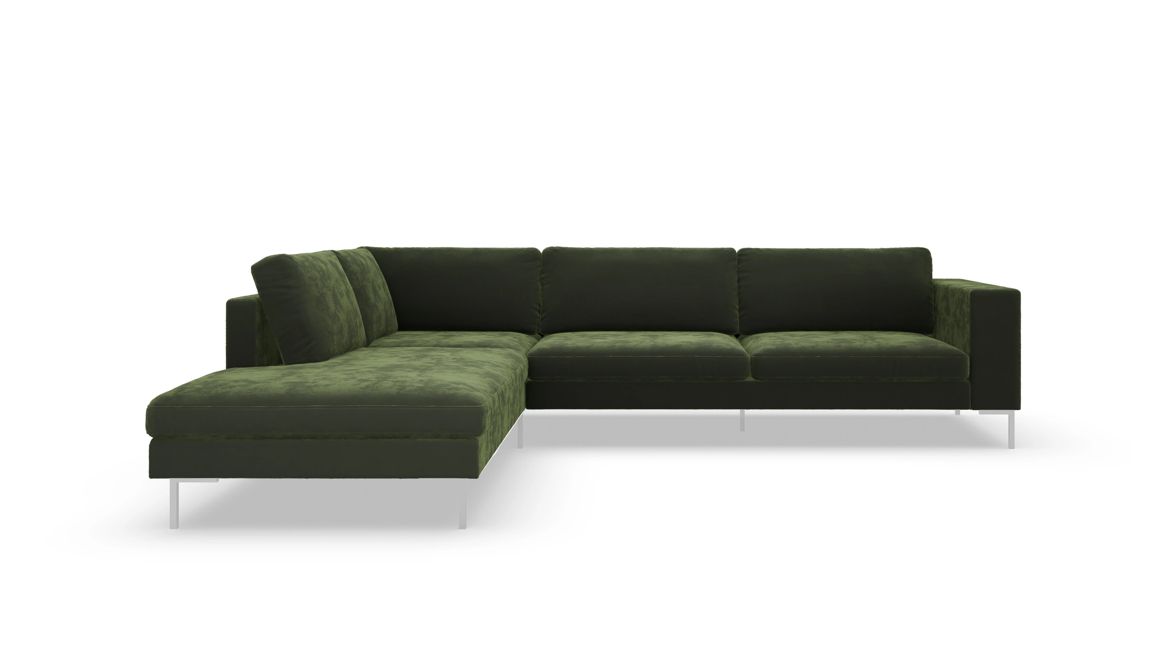 Design Stoffsofa Paludan Samt grün