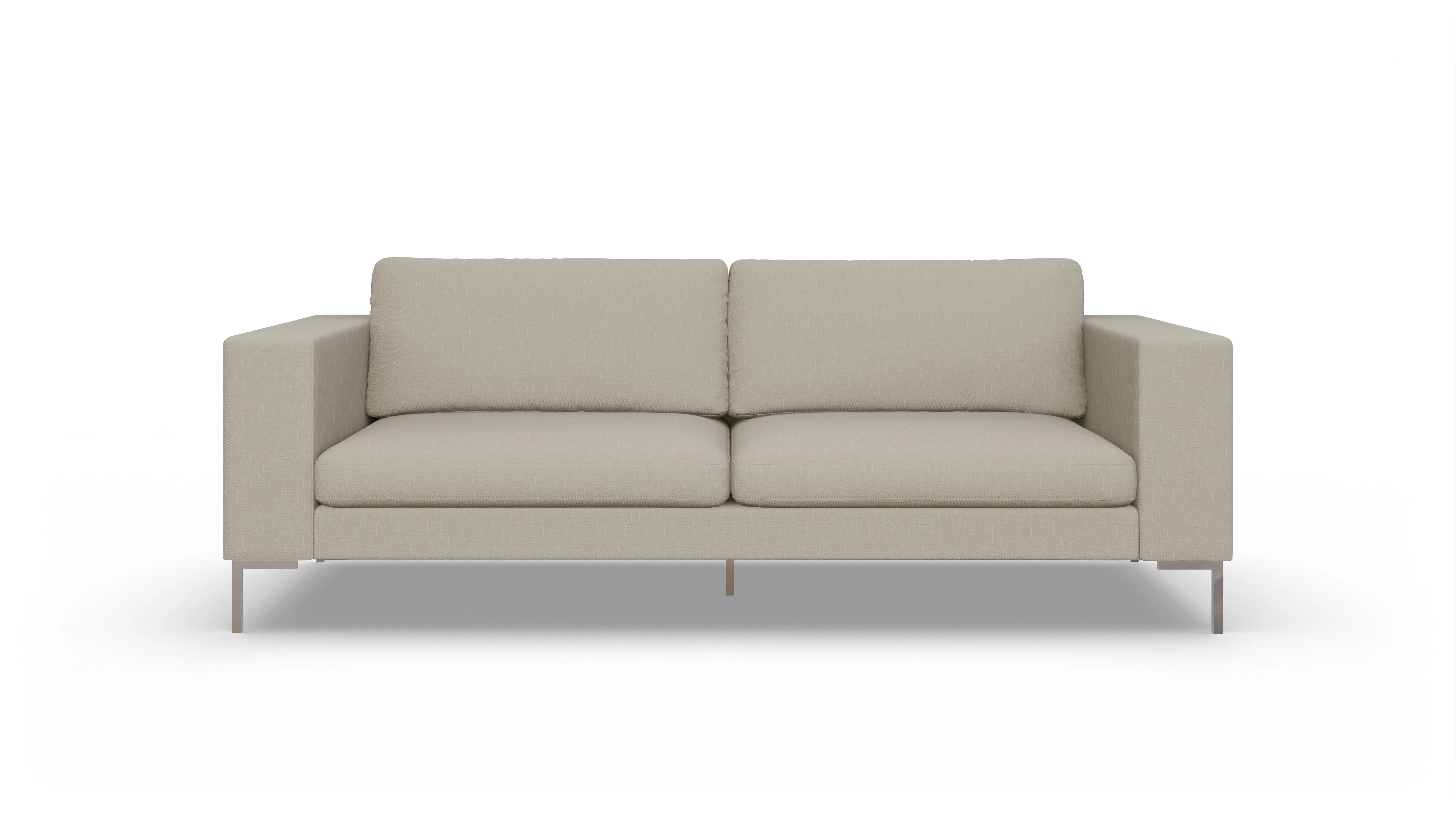 Designer-Couch Paludan Ansicht des Produktes Paludan 3-Sitzer in Stoff weiß