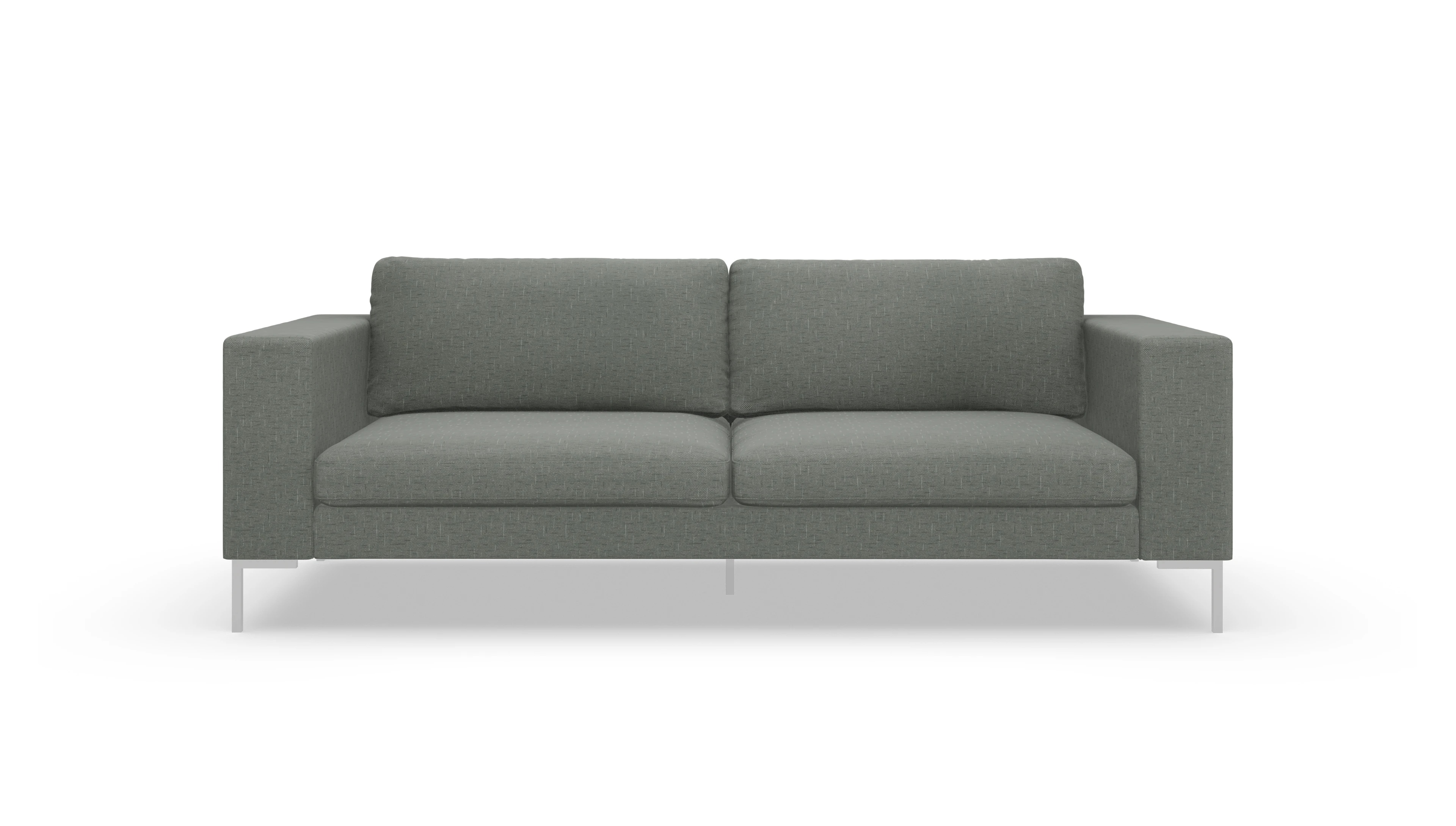 Designer-Couch Paludan Ansicht des Produktes Paludan 3-Sitzer in Stoff grün