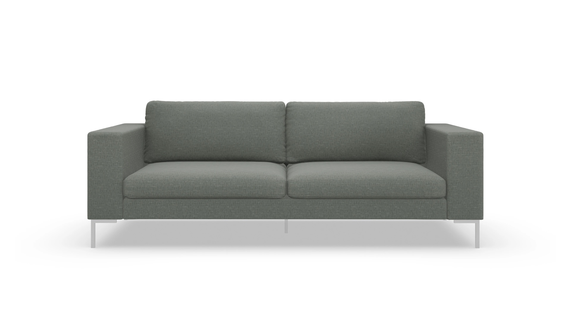 Designer-Couch Paludan Ansicht des Produktes Paludan 3-Sitzer in Stoff grün
