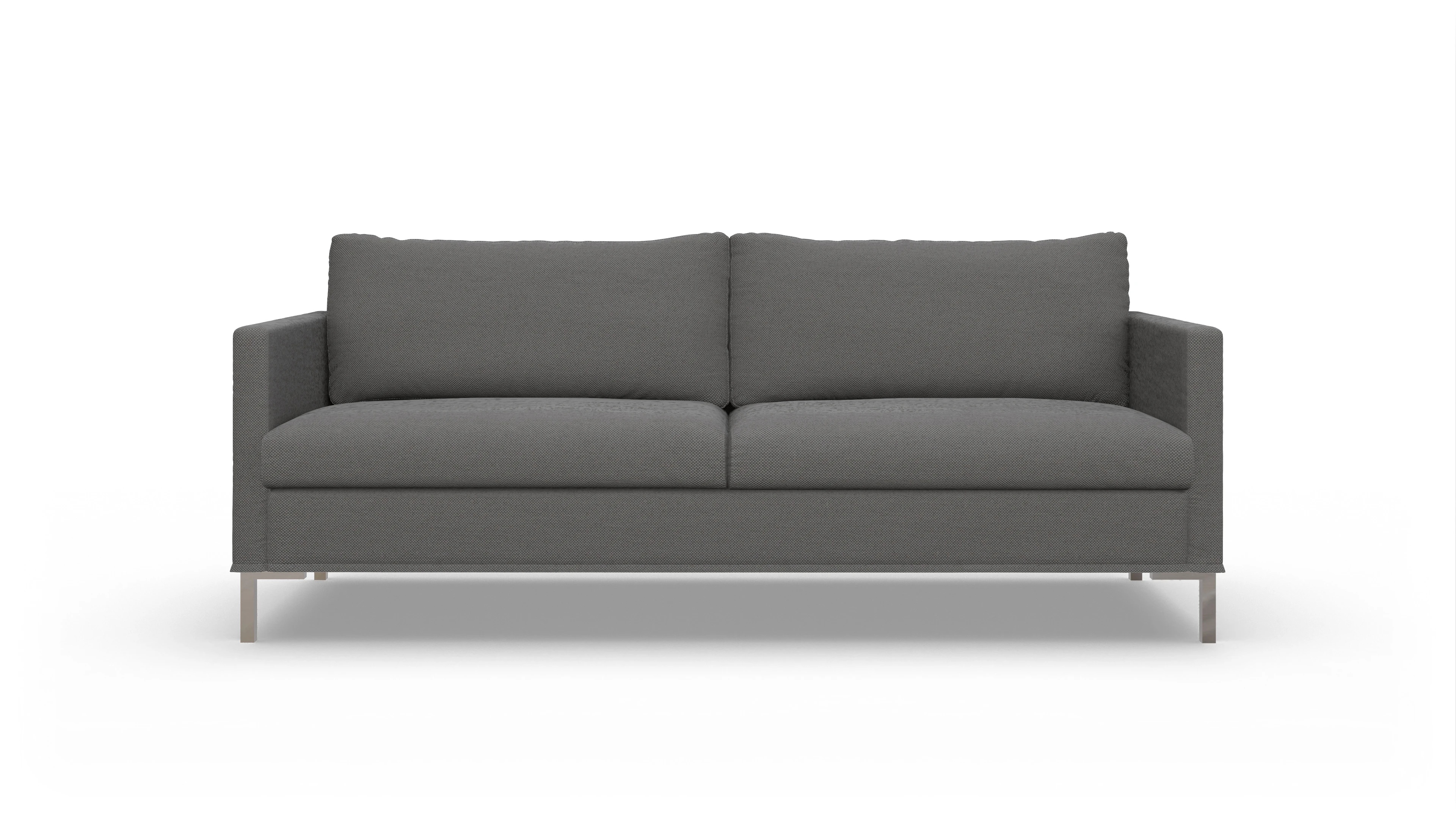 Jacobsen Hussen-Sofa Ansicht des Produktes Jacobsen 3-Sitzer in Stoff grau