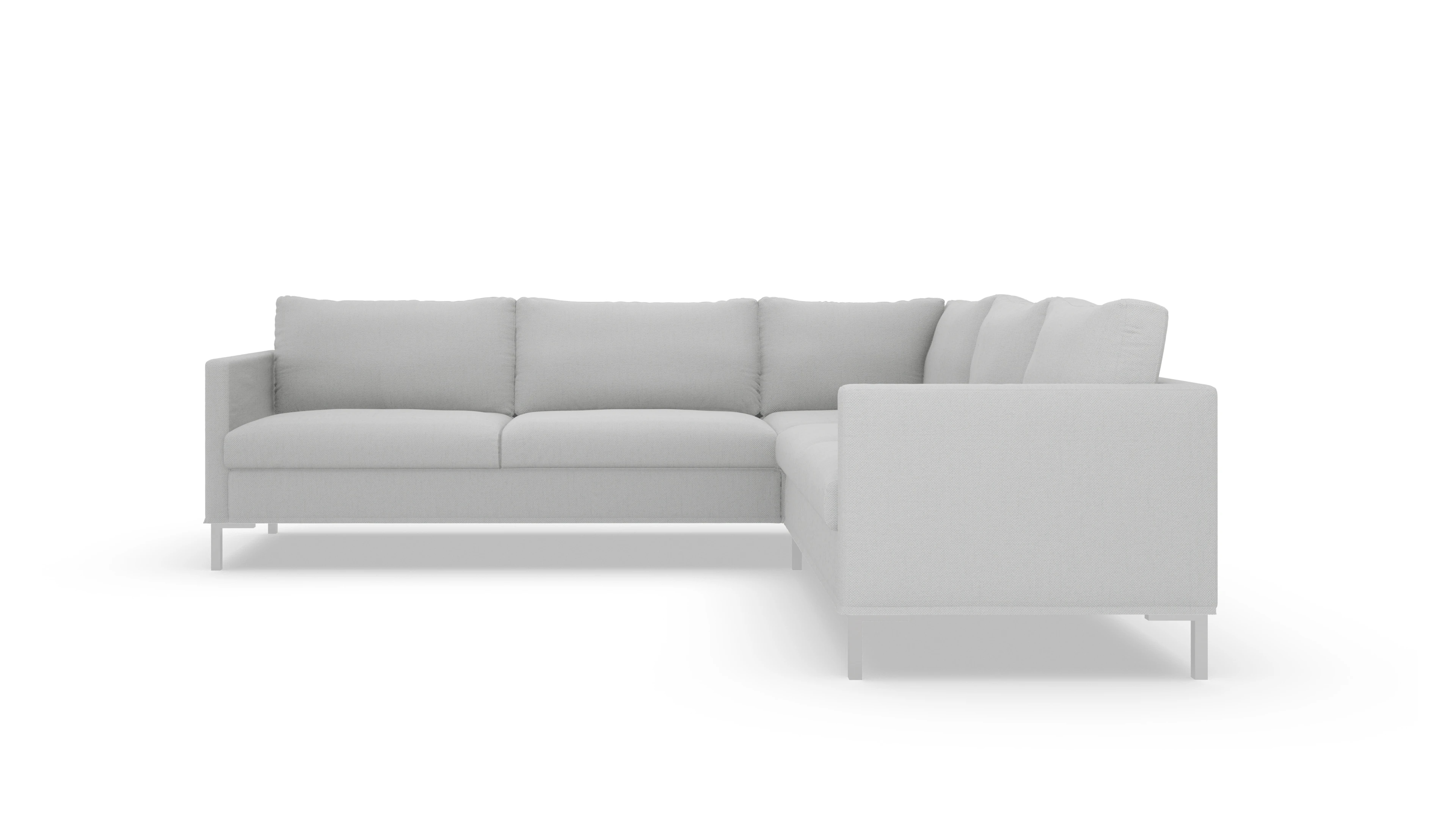 Ansicht des Produktes Jacobsen Ecksofa Rechts in Stoff grau