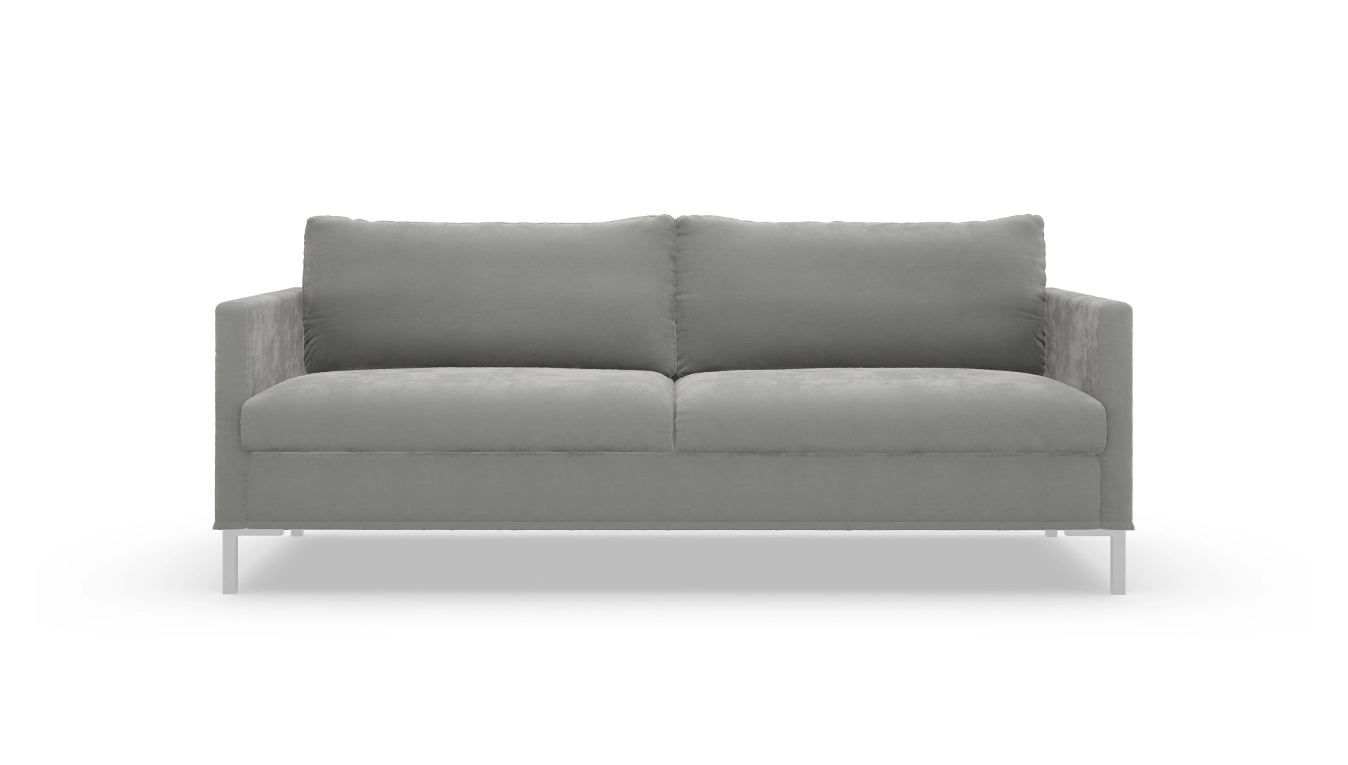 Jacobsen Hussen-Sofa Ansicht des Produktes Jacobsen 3-Sitzer in Samt grau