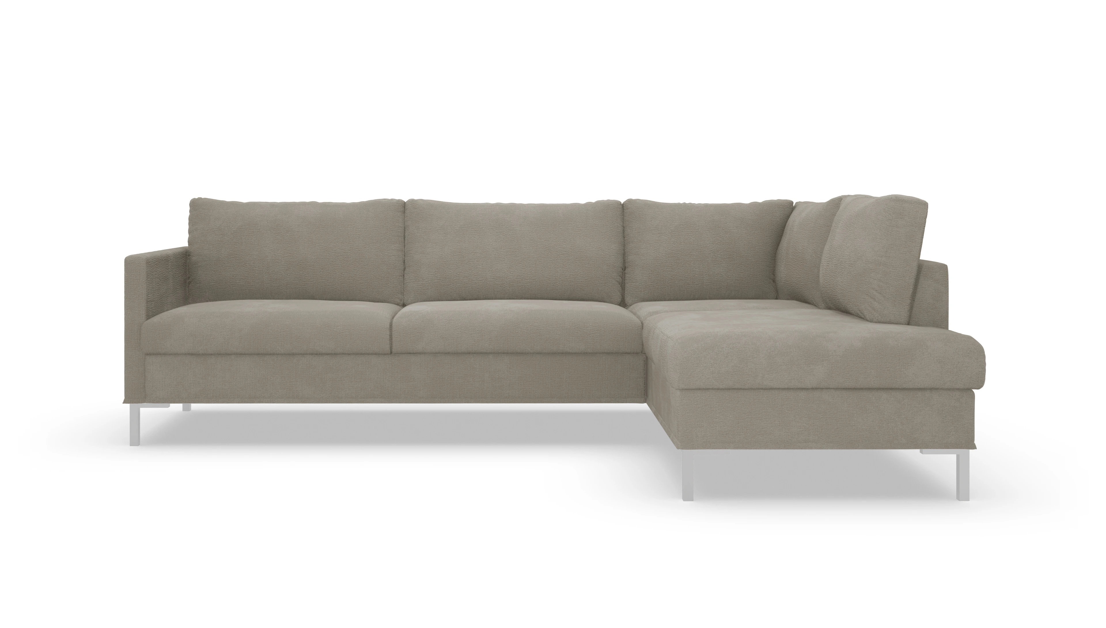 Ansicht des Produktes Jacobsen Sofa mit Rec rechts in Stoff beige