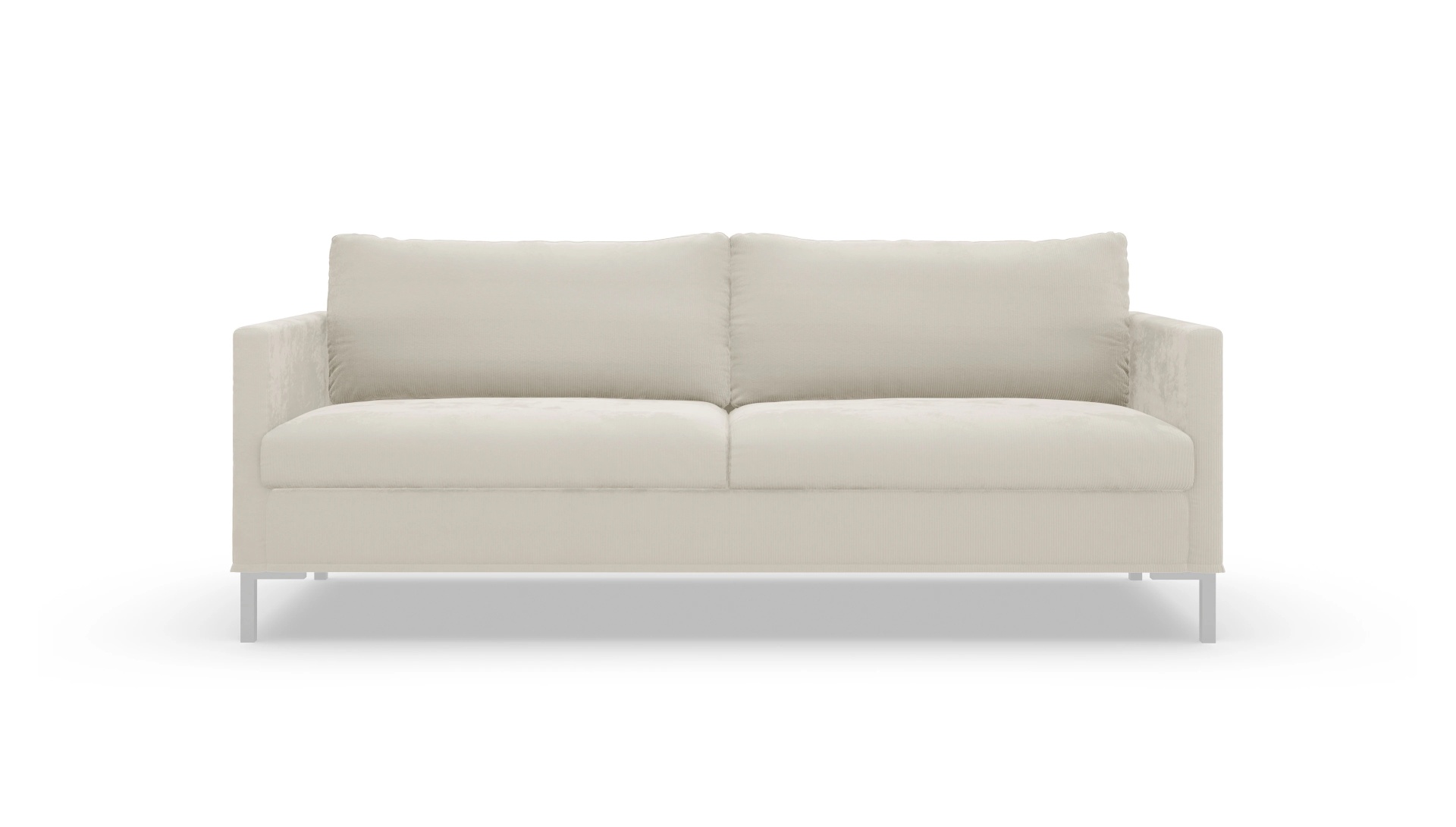 Jacobsen Hussen-Sofa Ansicht des Produktes Jacobsen 3-Sitzer in Cord weiß