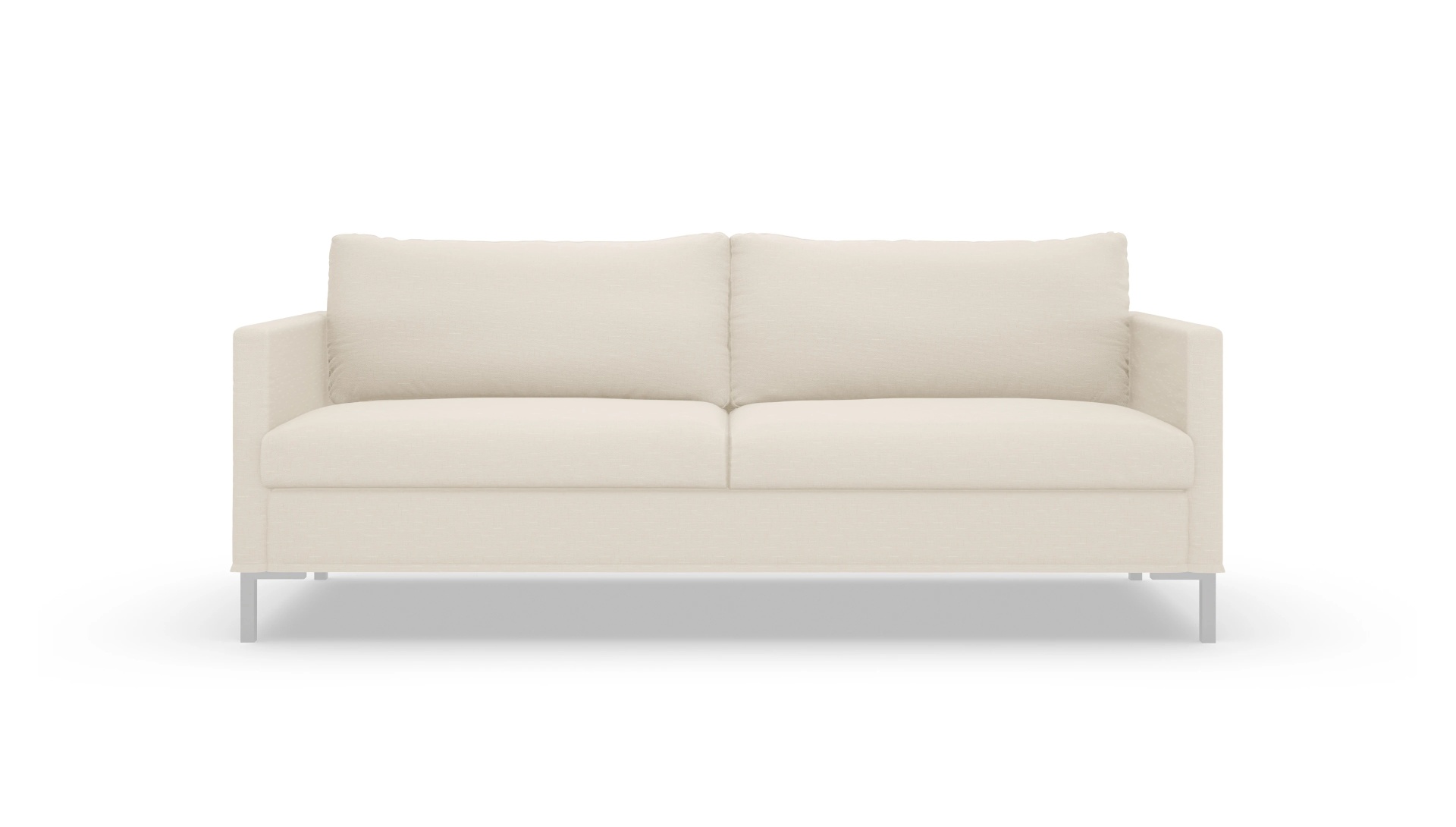 Jacobsen Hussen-Sofa Ansicht des Produktes Jacobsen 3-Sitzer in Stoff weiß