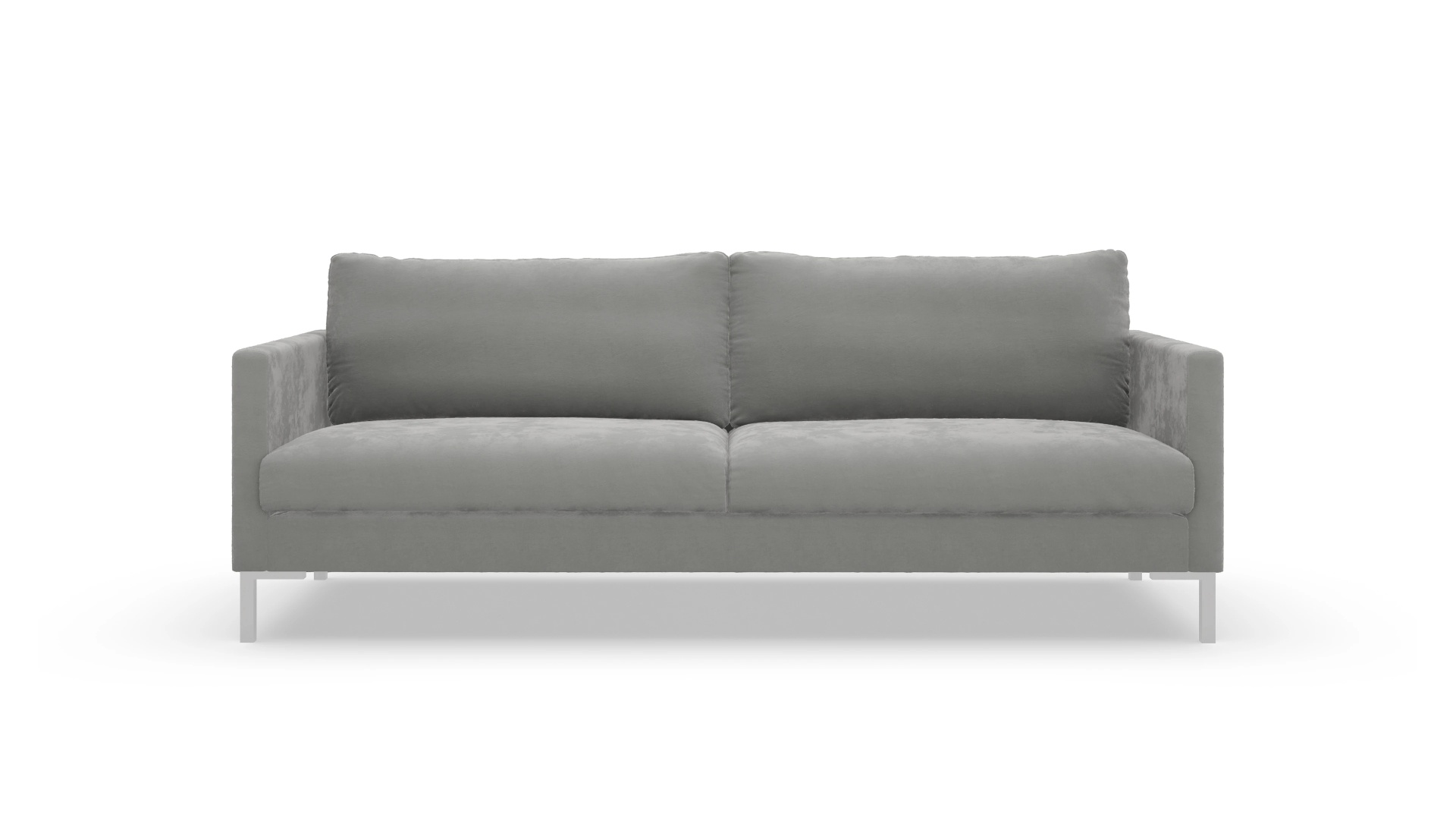 Jacobsen Stoffsofa Ansicht des Produktes Jacobsen 3-Sitzer in Samt grau