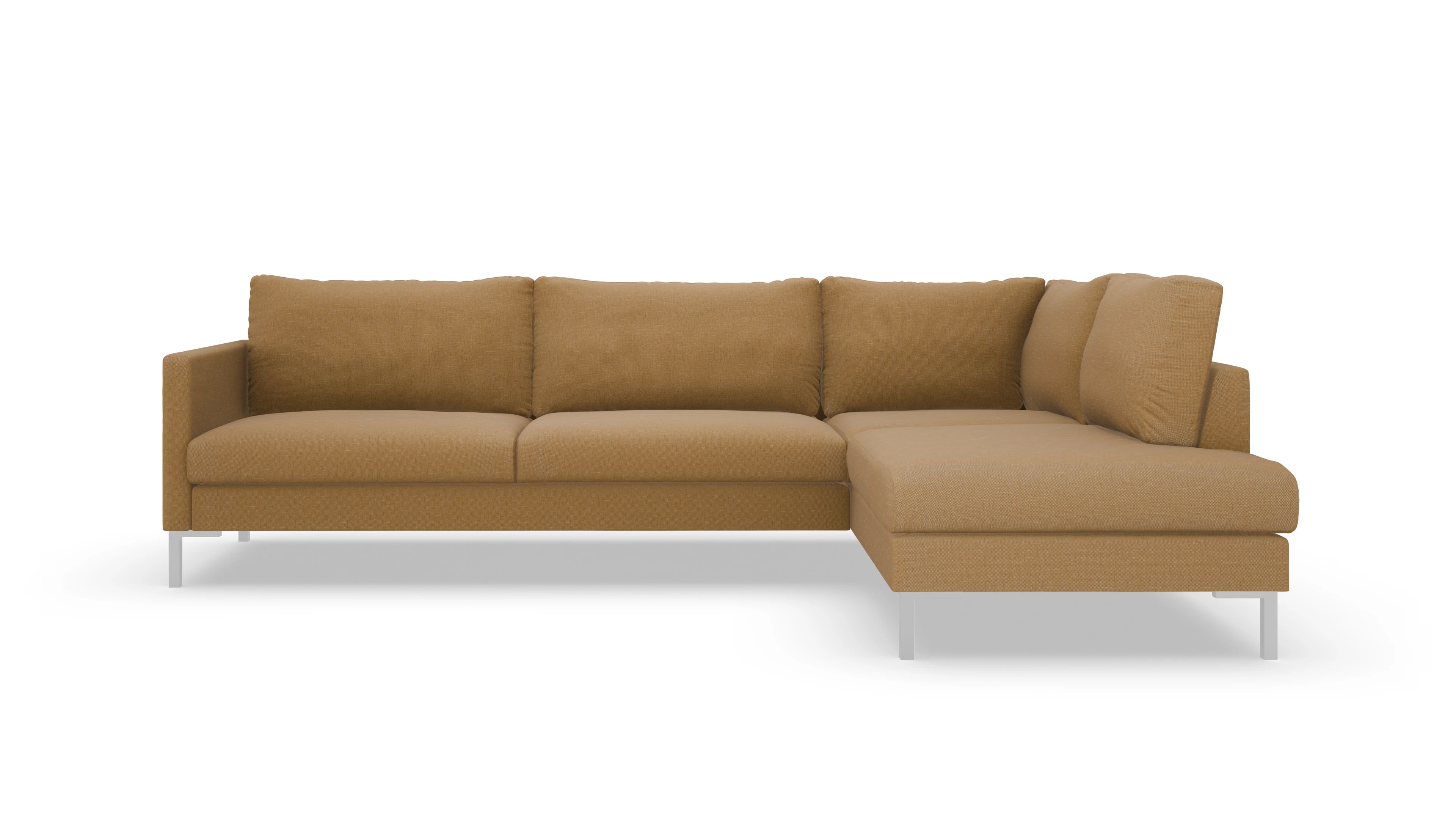 Jacobsen Stoffsofa Ansicht des Produktes Jacobsen Sofa mit Rec rechts in Stoff braun
