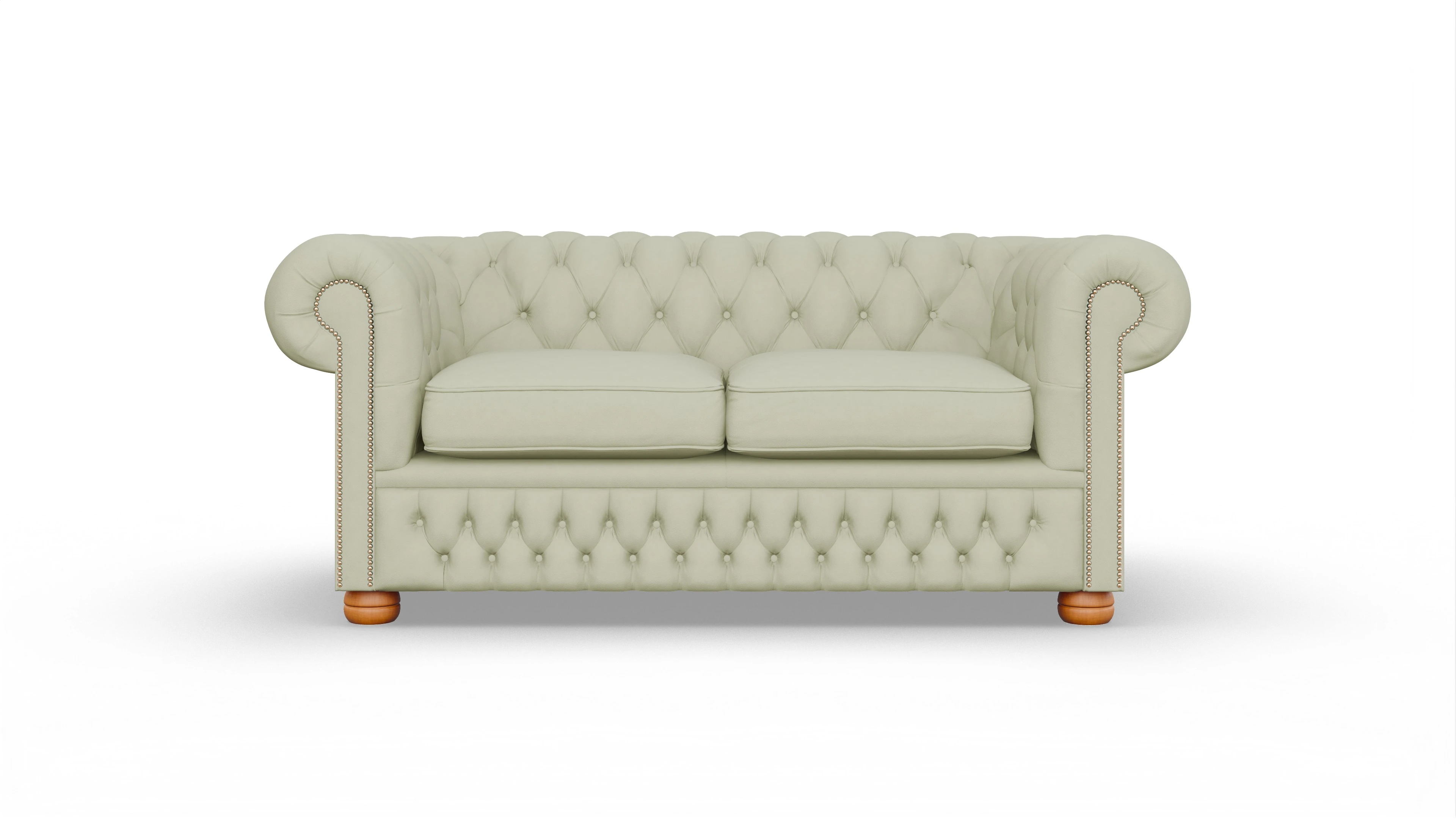 Chesterfield Sofa Oxford Ansicht des Produktes Oxford 2,5-Sitzer in Leder grau