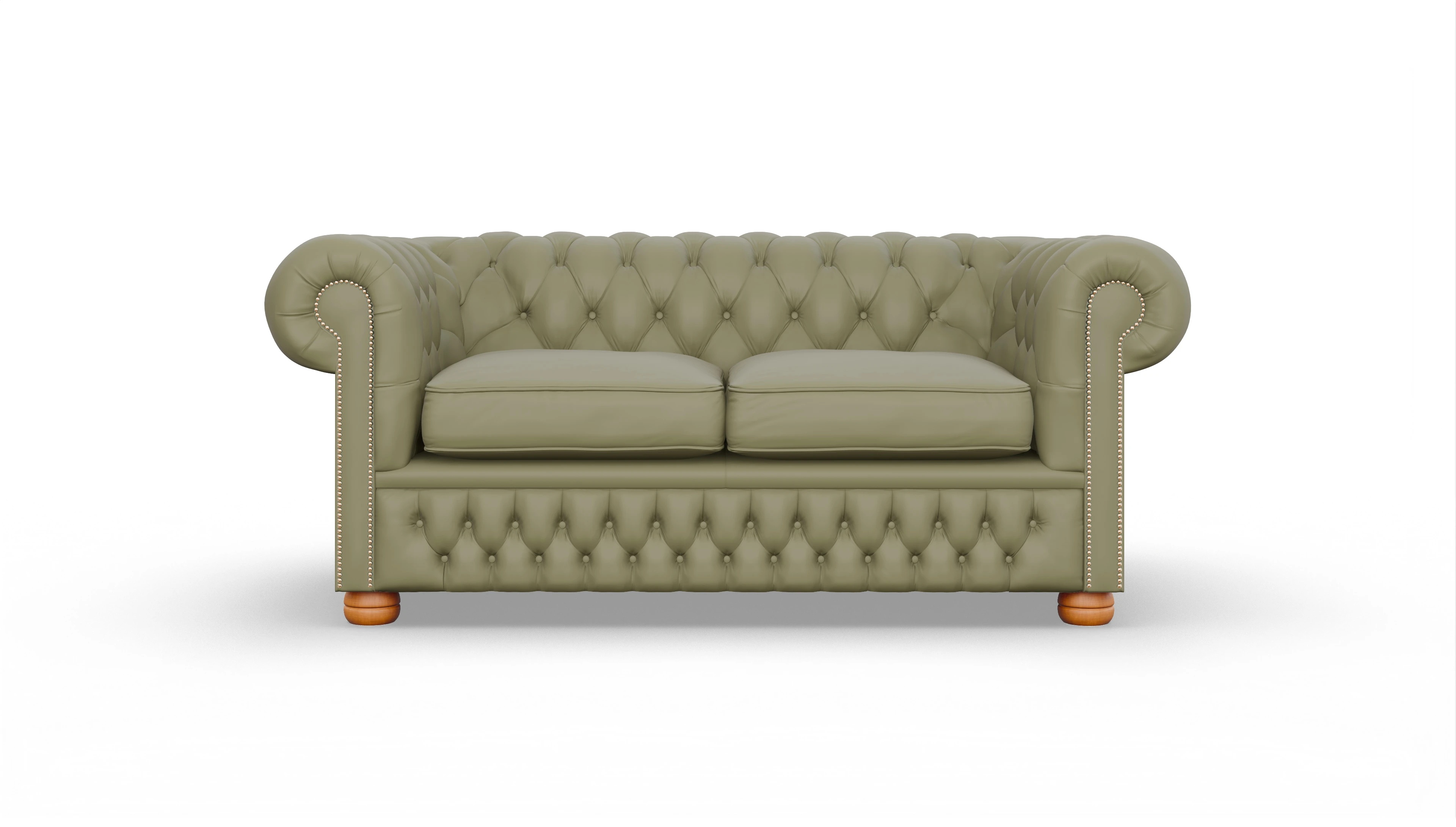 Chesterfield Sofa Oxford Ansicht des Produktes Oxford 2,5-Sitzer in Leder grün