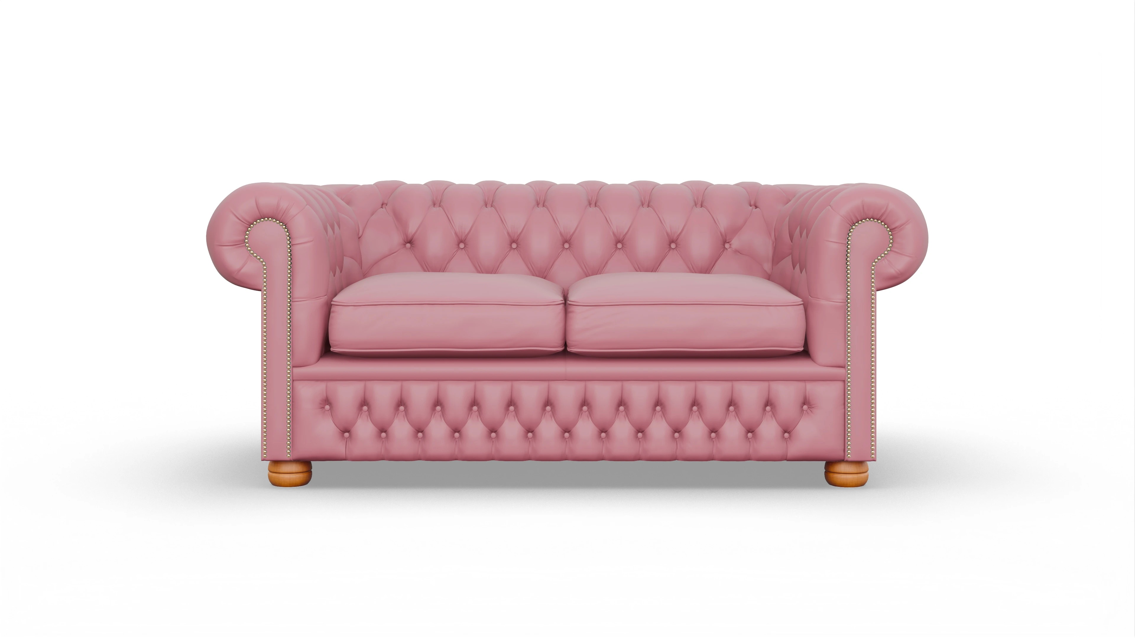 Chesterfield Sofa Oxford Ansicht des Produktes Oxford 2,5-Sitzer in Leder rot