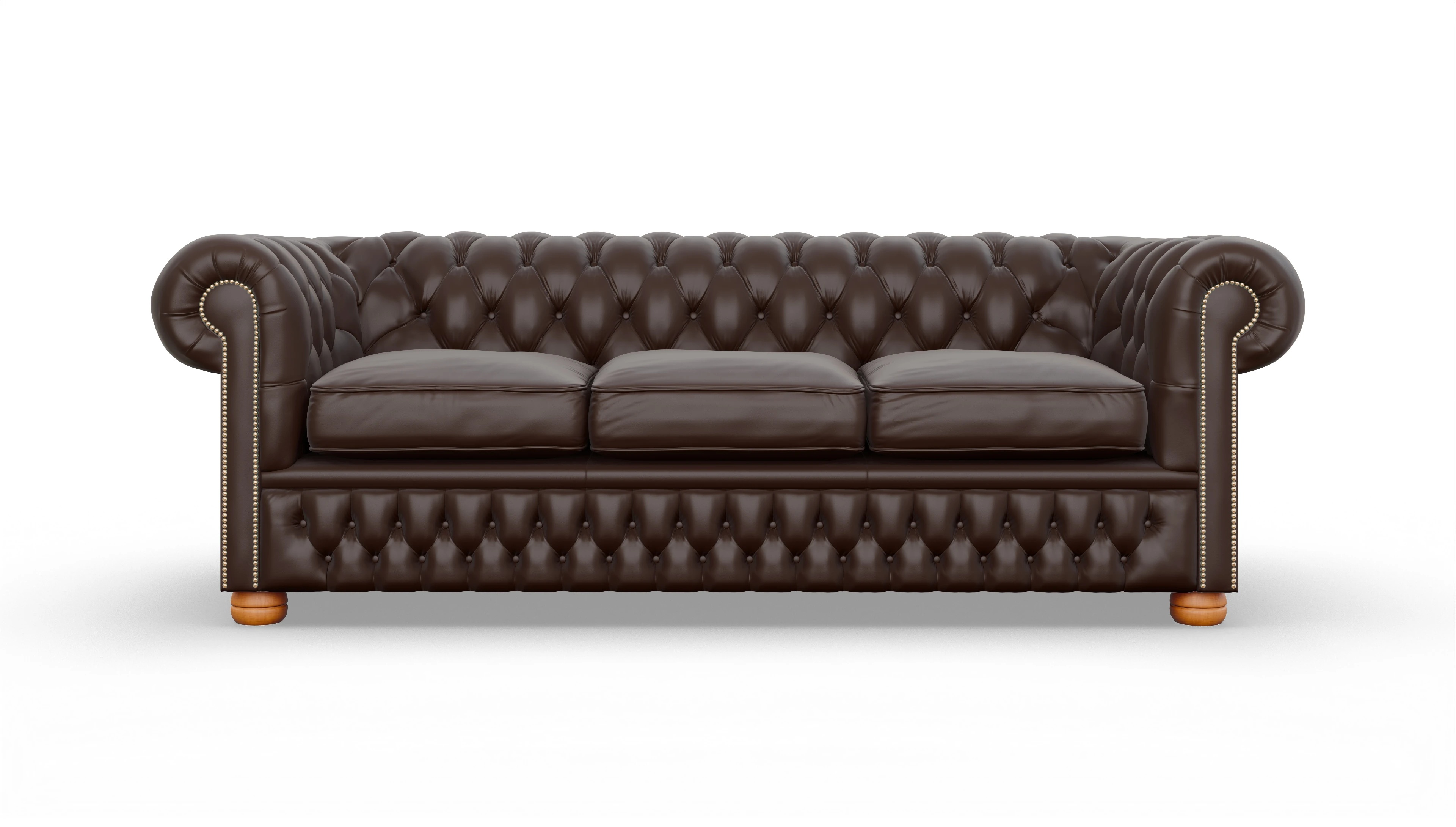 Ansicht des Produktes Oxford 3,5-Sitzer in Leder braun