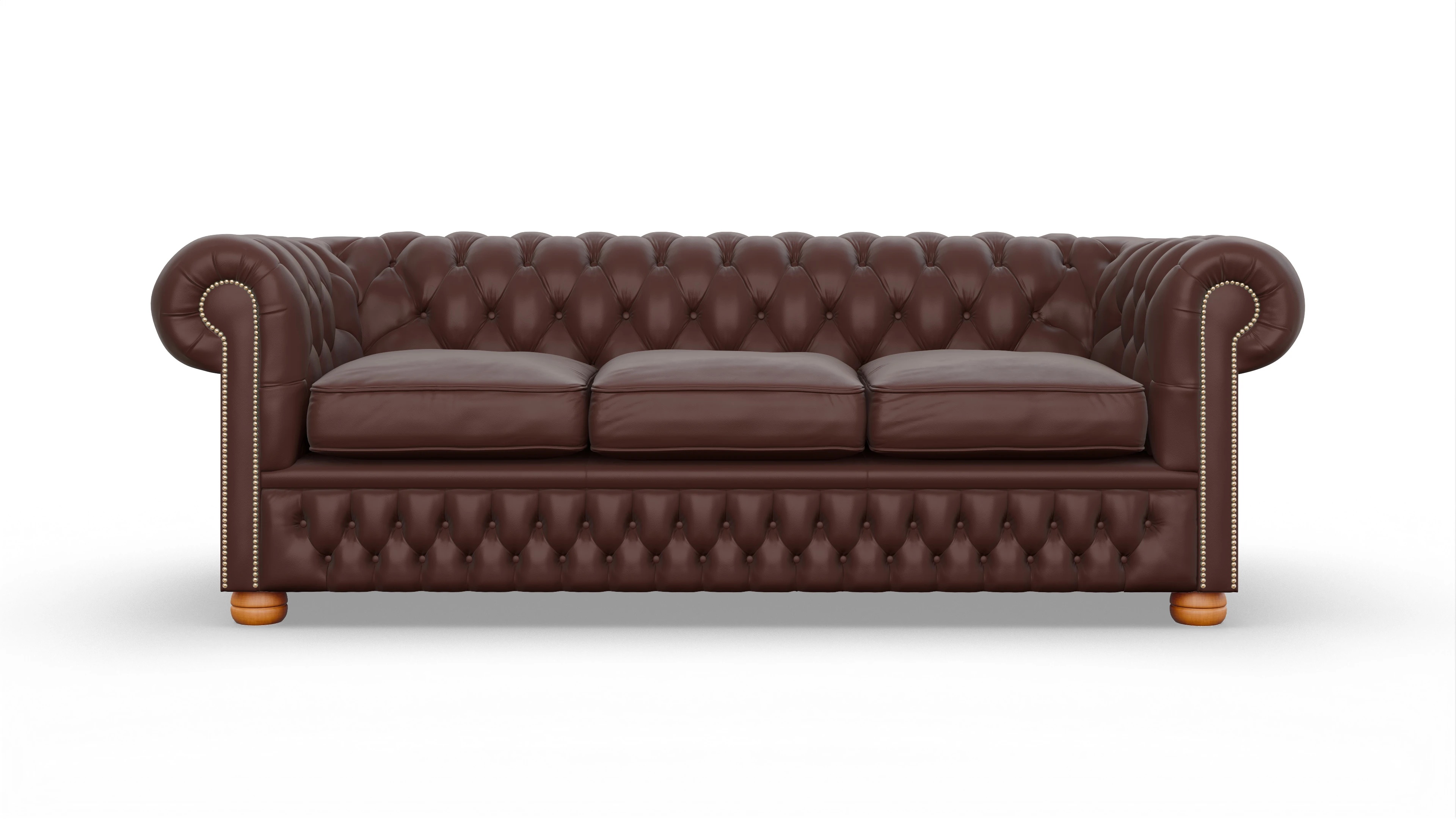 Ansicht des Produktes Oxford 3,5-Sitzer in Leder braun
