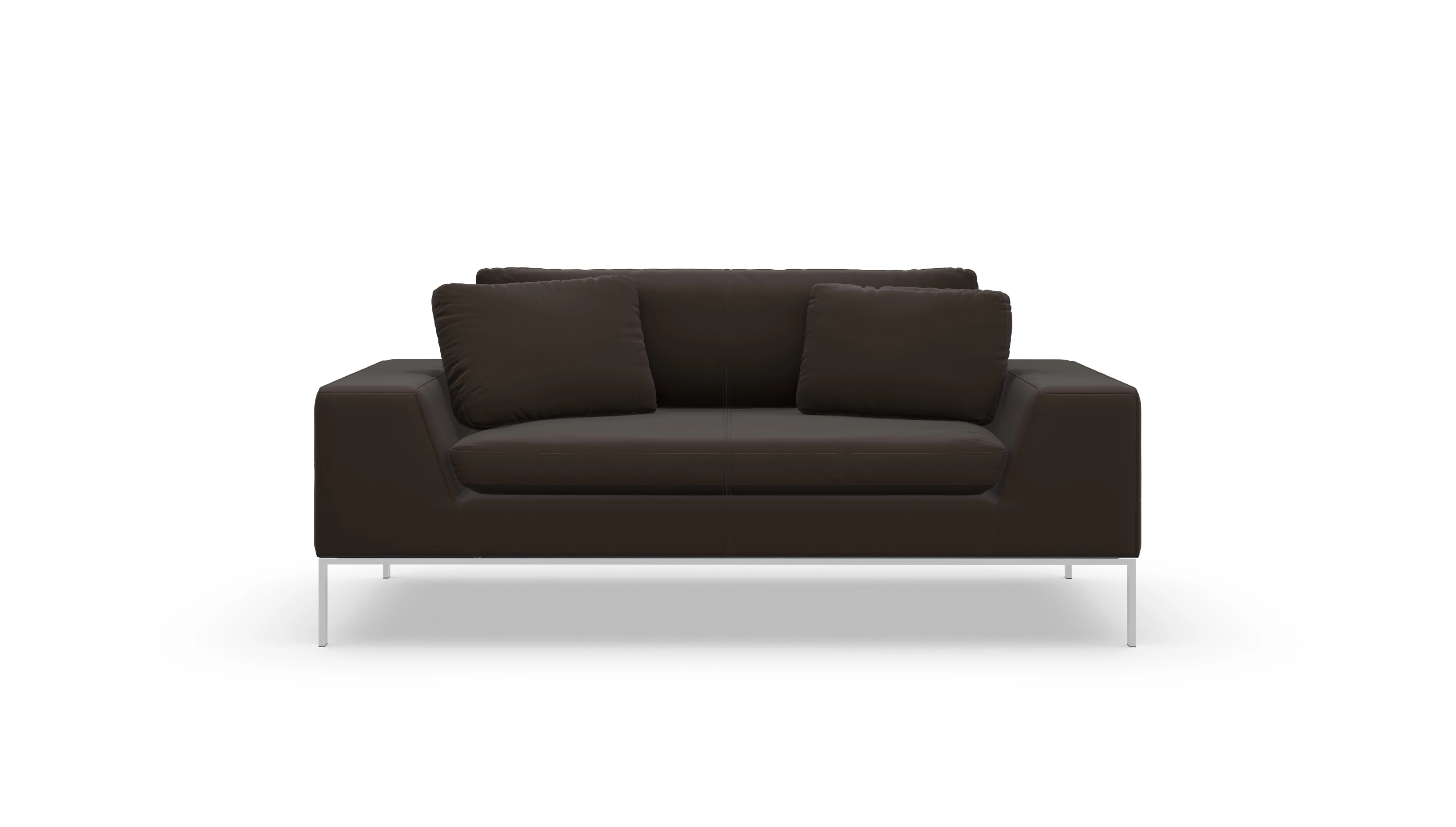 Ansicht des Produktes Helgesen 2-Sitzer in Leder braun