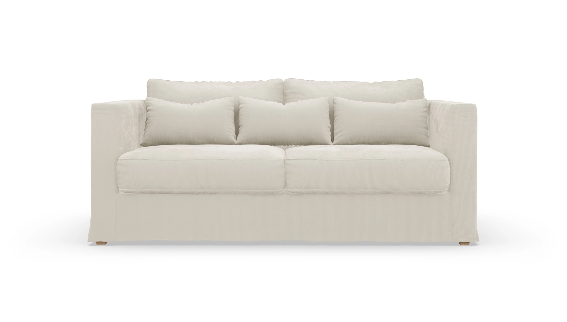 Brogger Hussen-Sofa Ansicht des Produktes Brogger 2-Sitzer in Cord weiß