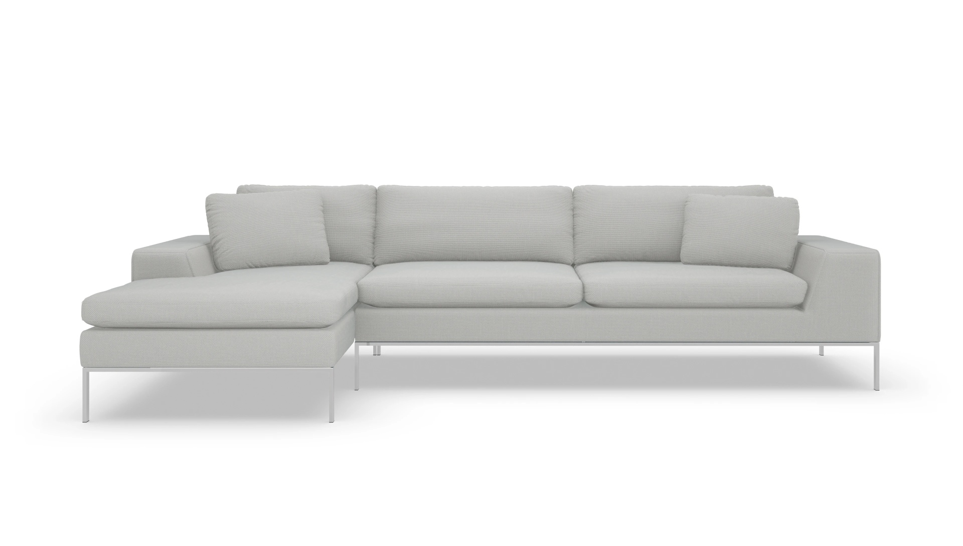 Ansicht des Produktes Helgesen Sofa mit Rec links in Stoff grau