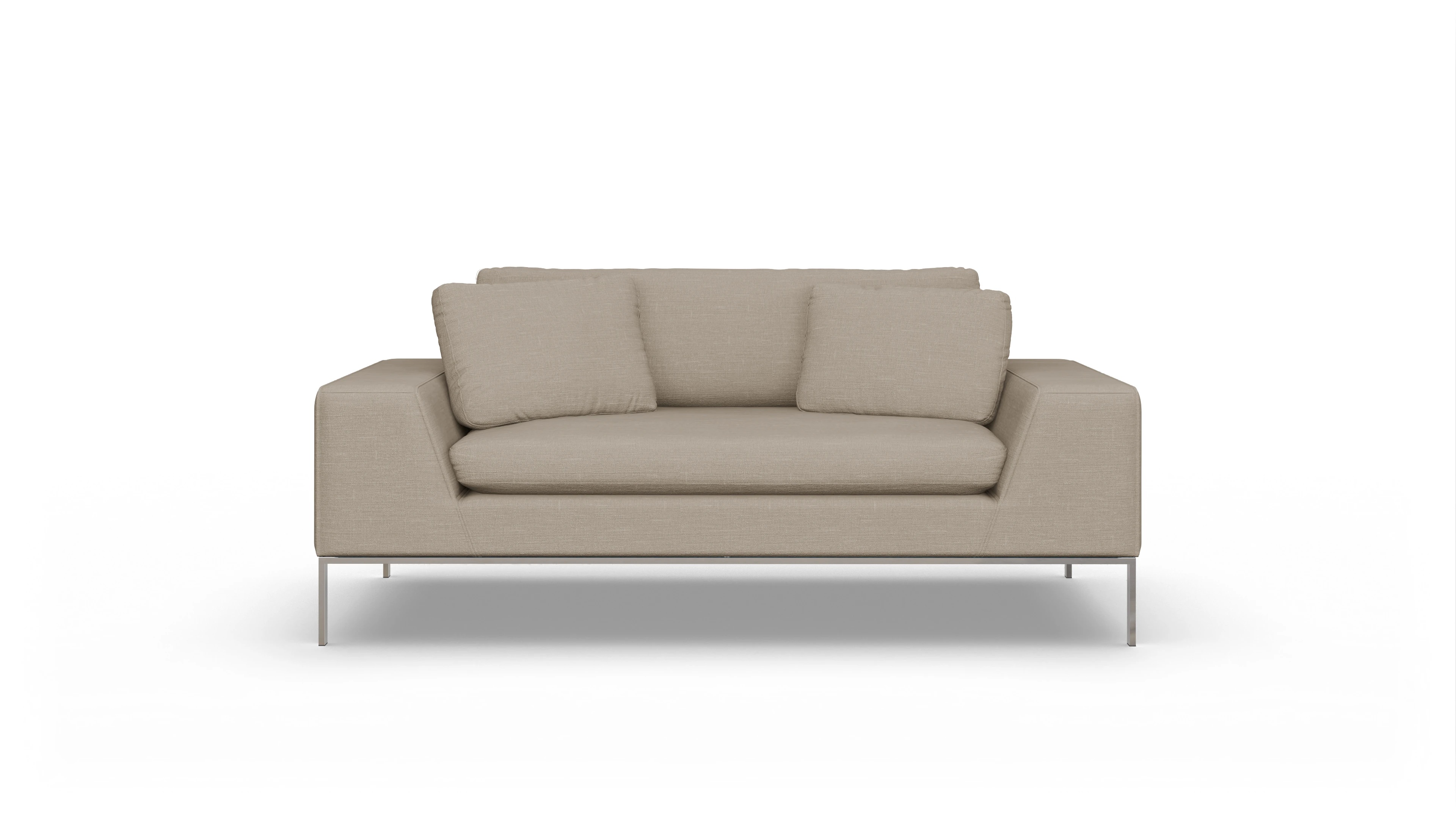 Designer-Sofa Helgesen in Stoff Ansicht des Produktes Helgesen 2-Sitzer in Stoff beige