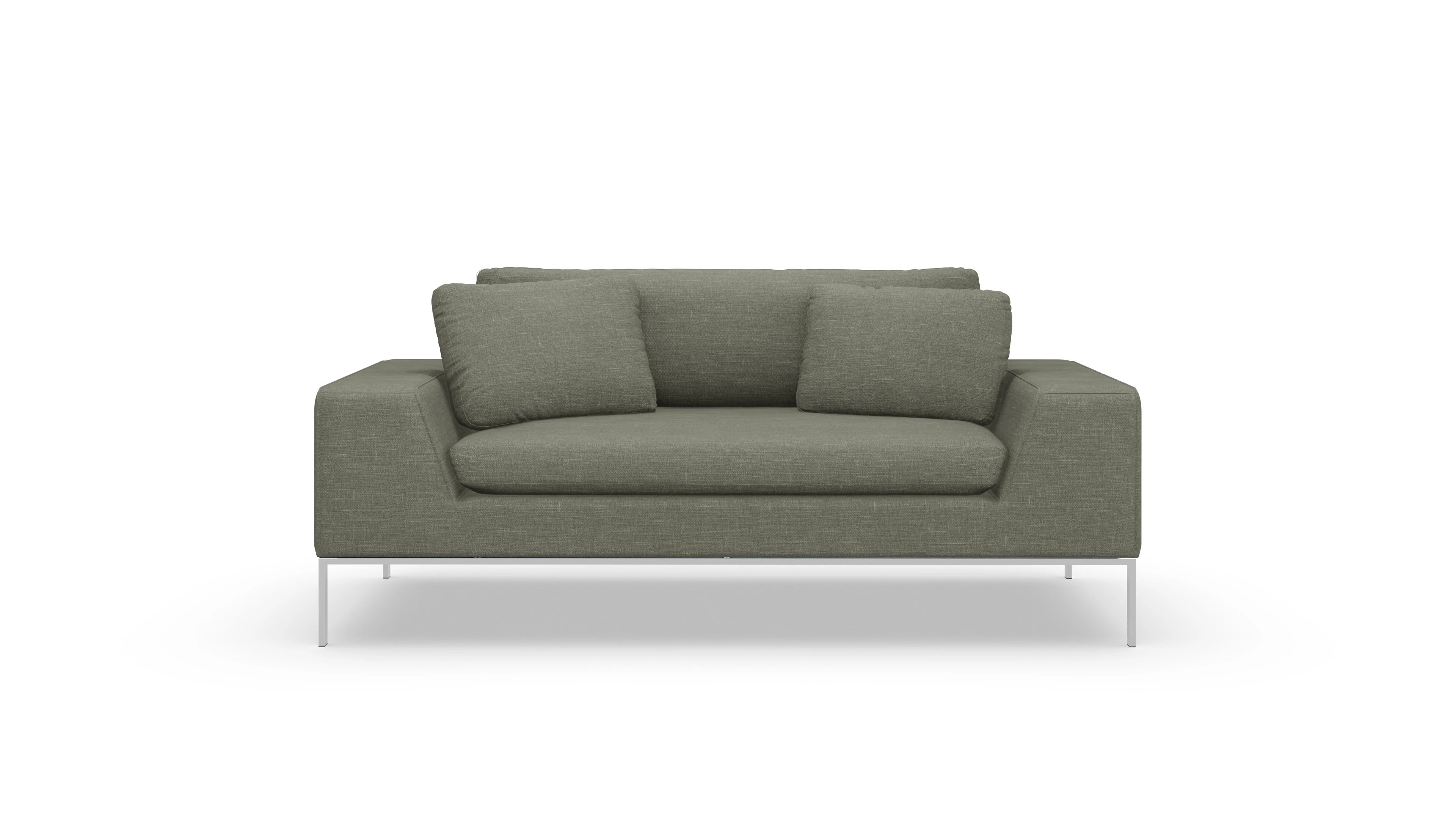 Ansicht des Produktes Helgesen 2-Sitzer in Stoff braun