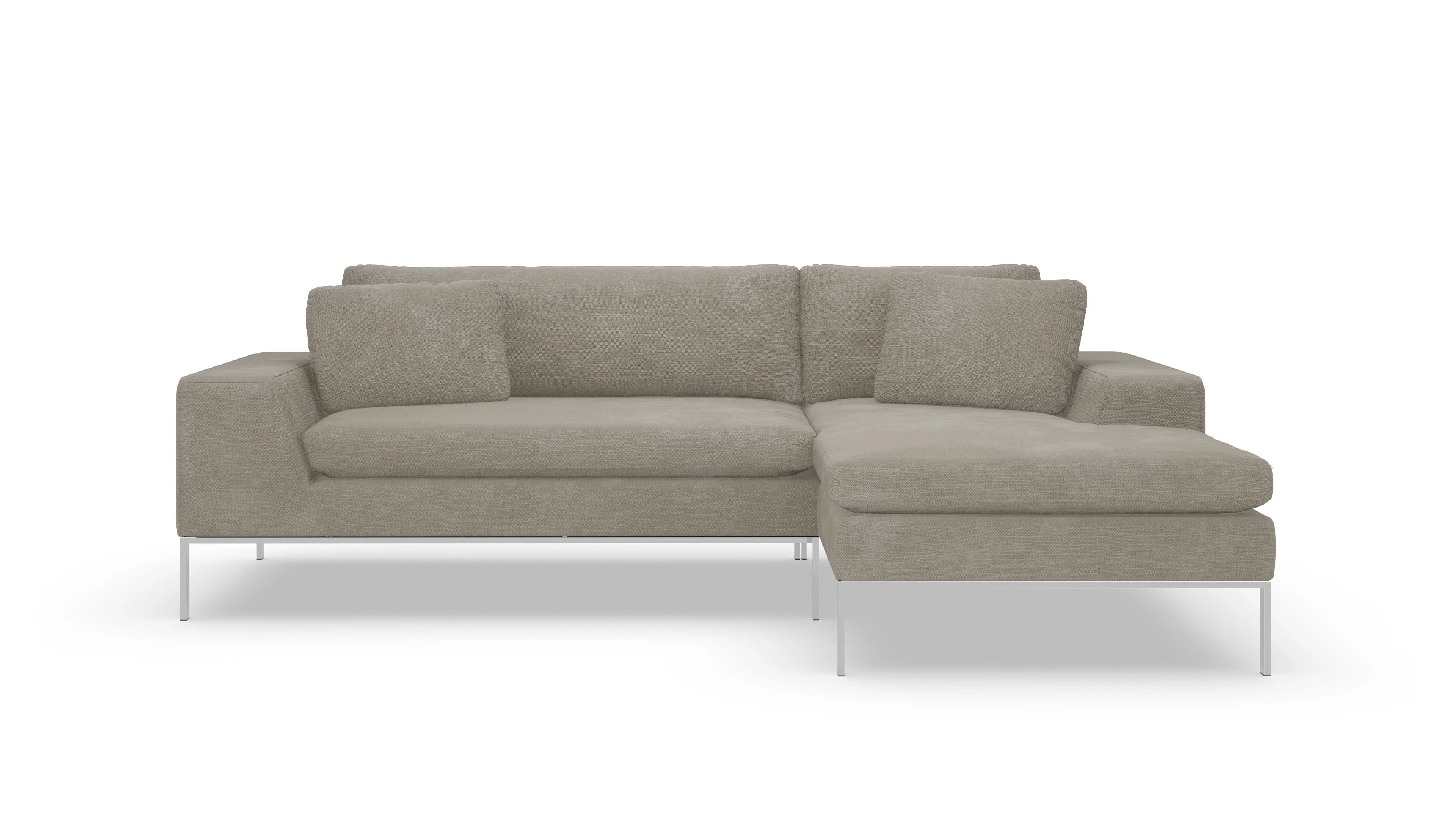 Ansicht des Produktes Helgesen Sofa mit Rec rechts in Stoff beige