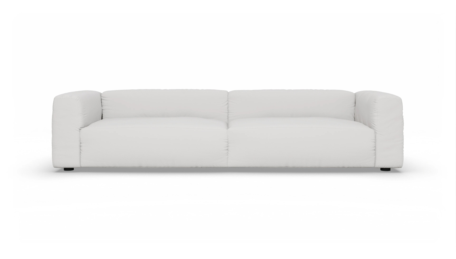 Molin Ledersofa Ansicht des Produktes Molin 4-Sitzer in Leder weiß