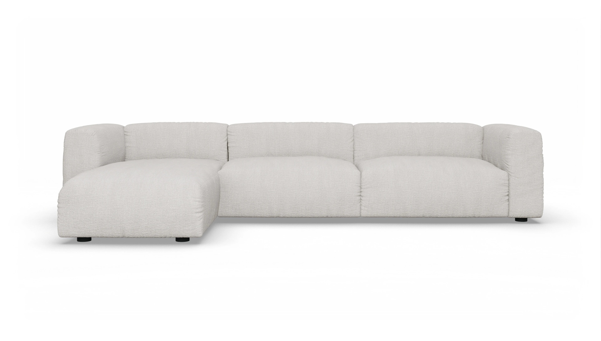 Ansicht des Produktes Molin Sofa mit Rec links in Stoff weiß