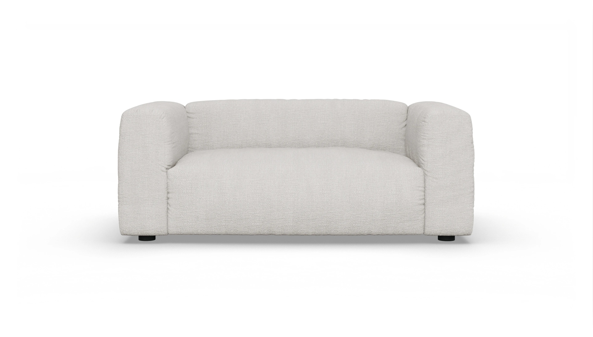 Design-Sofa Molin Ansicht des Produktes Molin 2-Sitzer in Stoff weiß