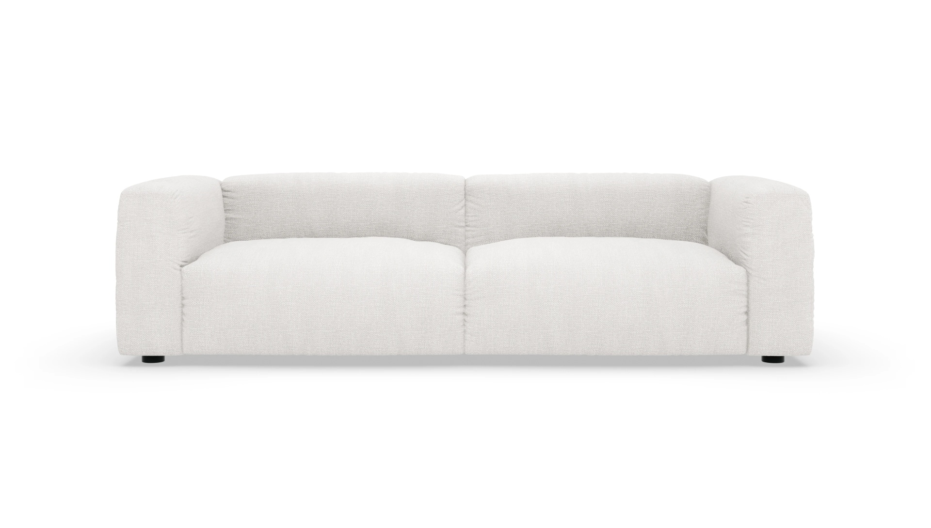 Design-Sofa Molin Ansicht des Produktes Molin 3-Sitzer in Stoff weiß