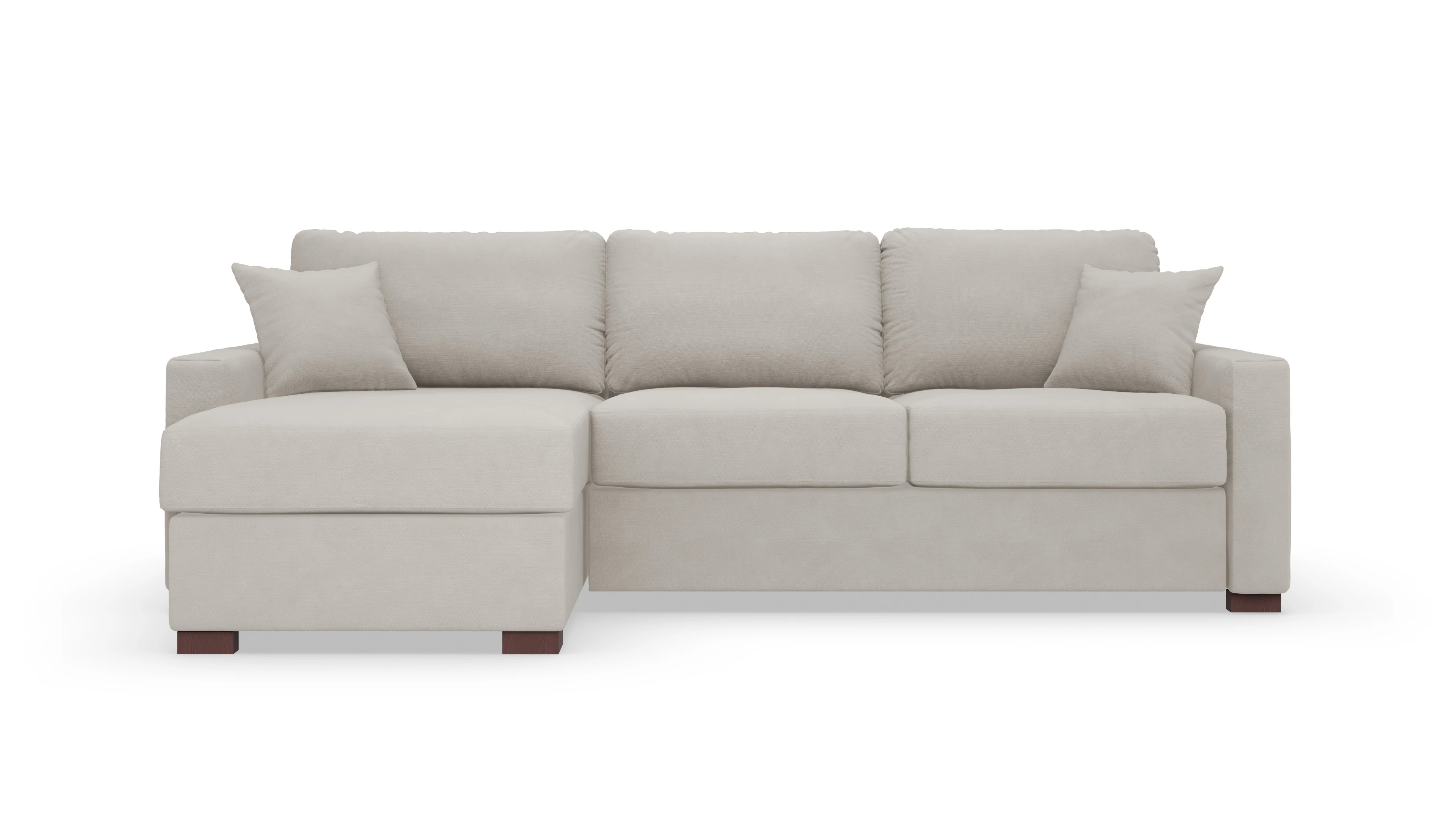 Ansicht des Produktes Christensen Sofa mit Rec links in Stoff grau
