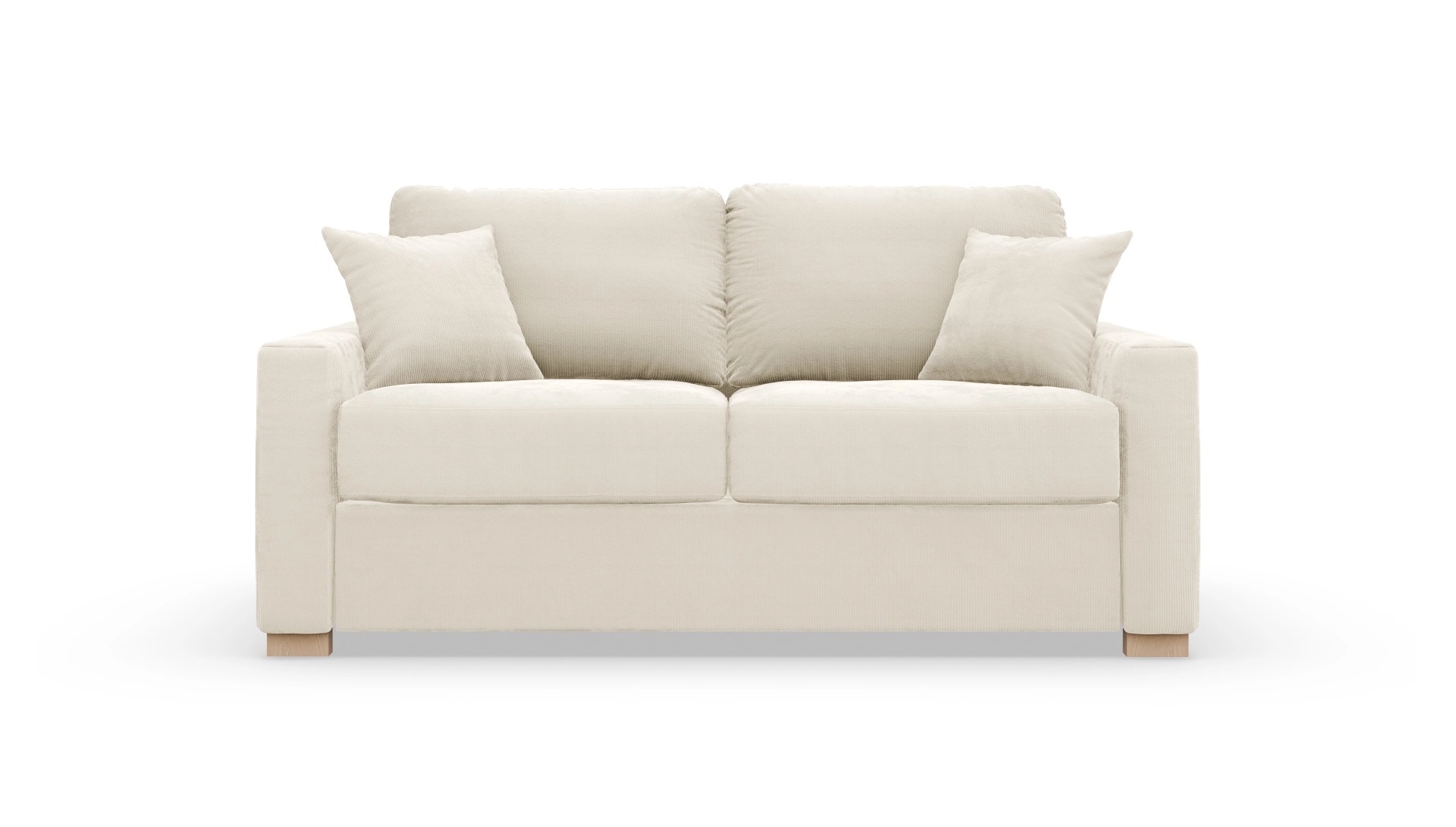 Schlafsofa Christensen Ansicht des Produktes Christensen 2-Sitzer in Cord weiß
