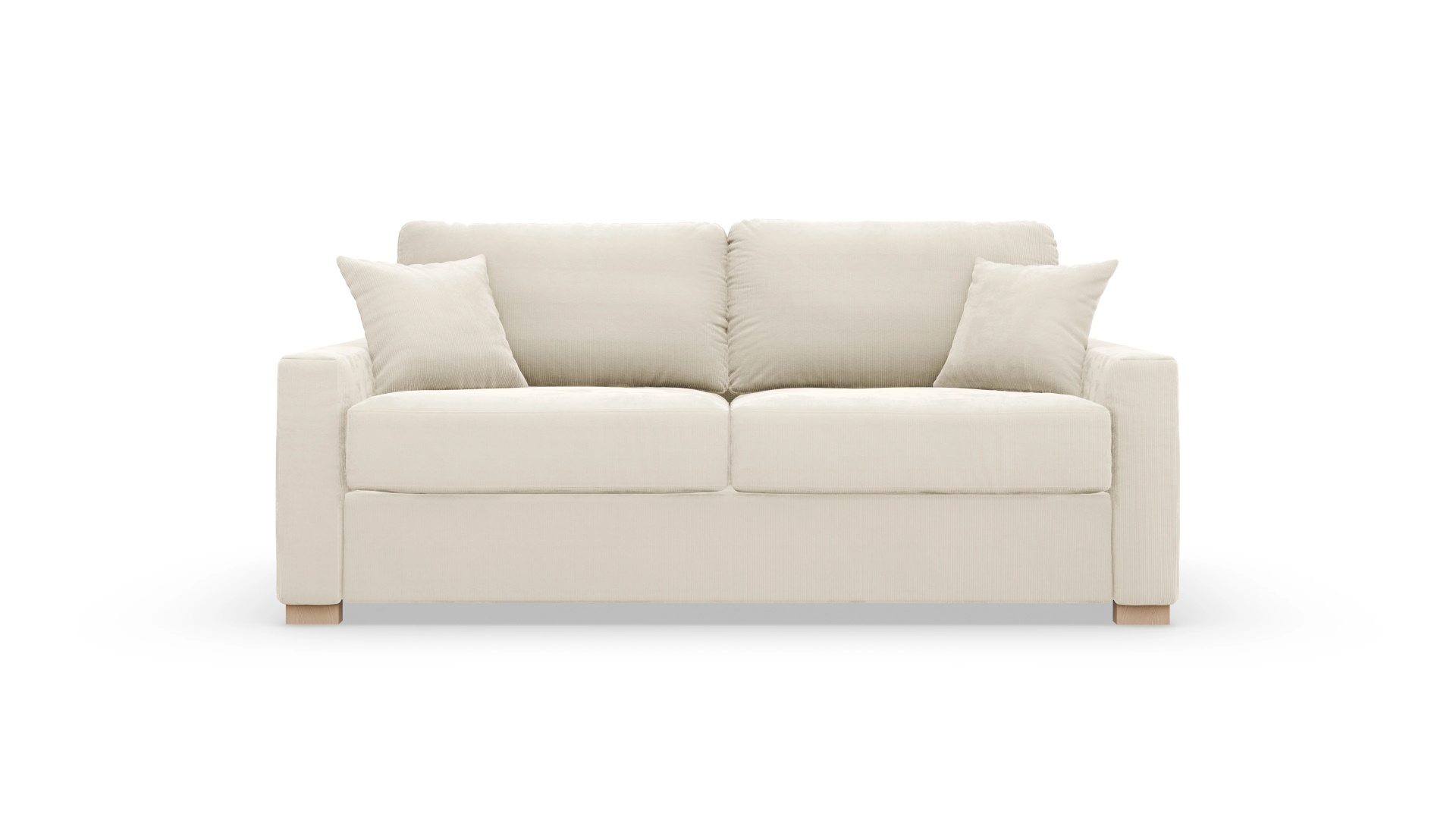 Schlafsofa Christensen Ansicht des Produktes Christensen 3-Sitzer in Cord weiß