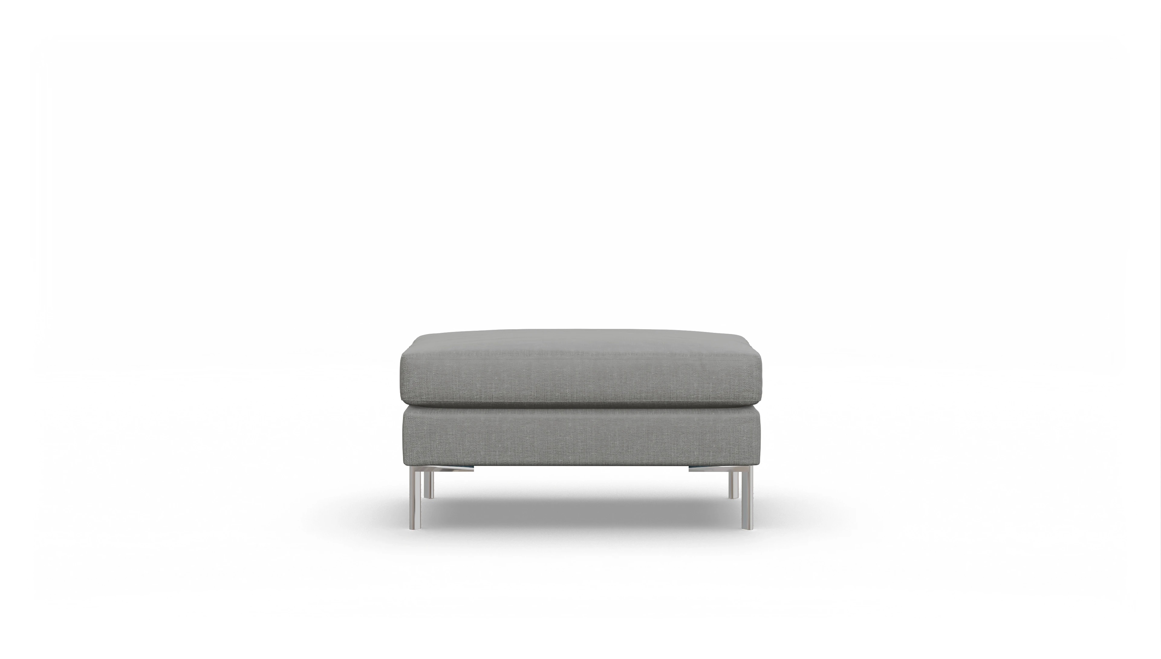 Ansicht des Produktes Pinedo Hocker in Stoff grau