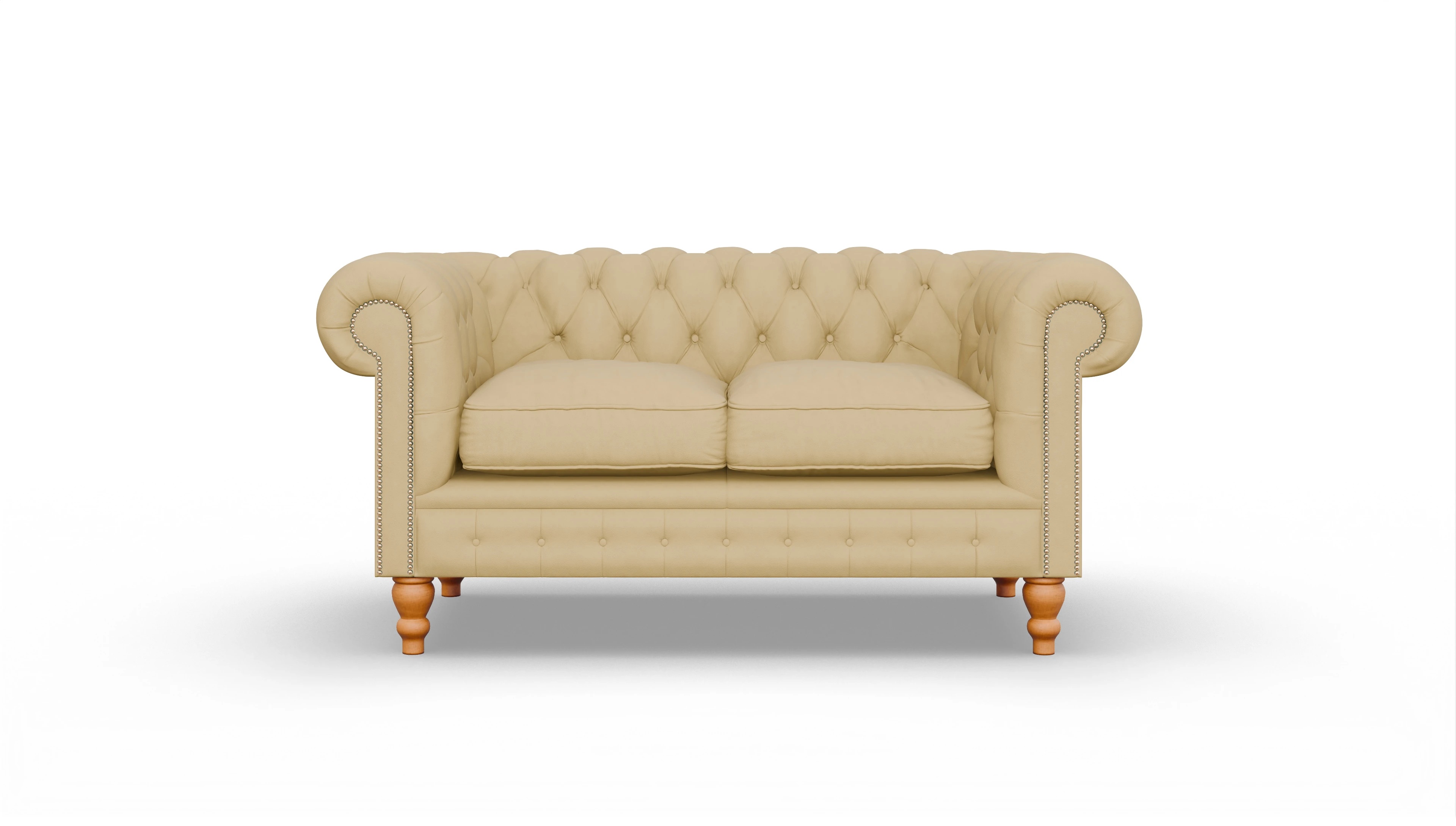 Ansicht des Produktes Russel 2-Sitzer in Leder gelb