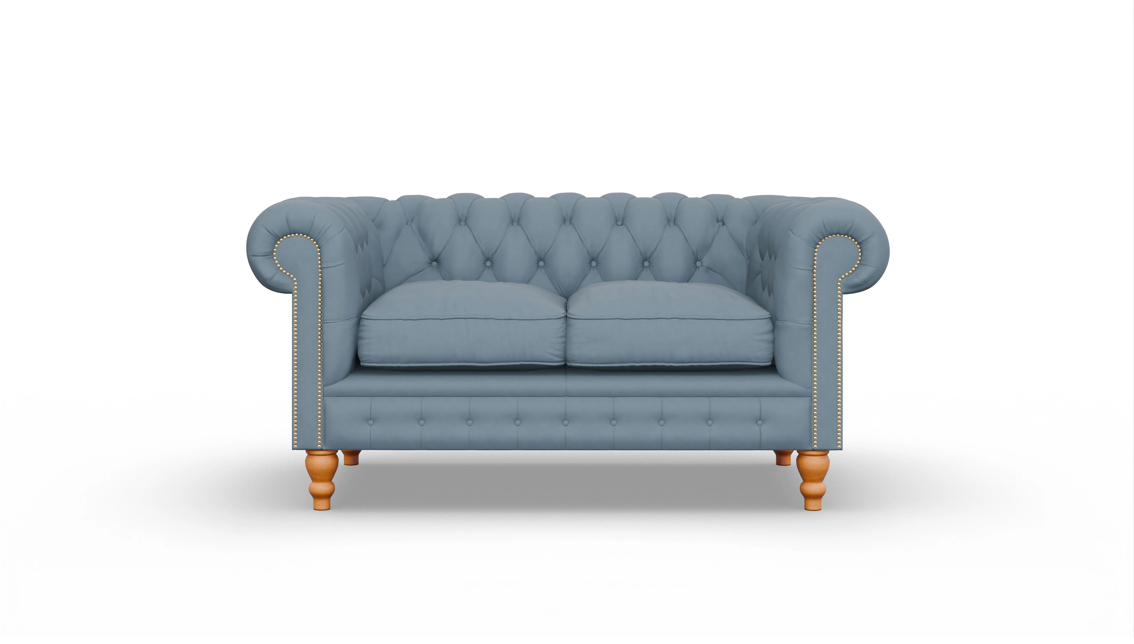 Ansicht des Produktes Russel 2-Sitzer in Leder blau