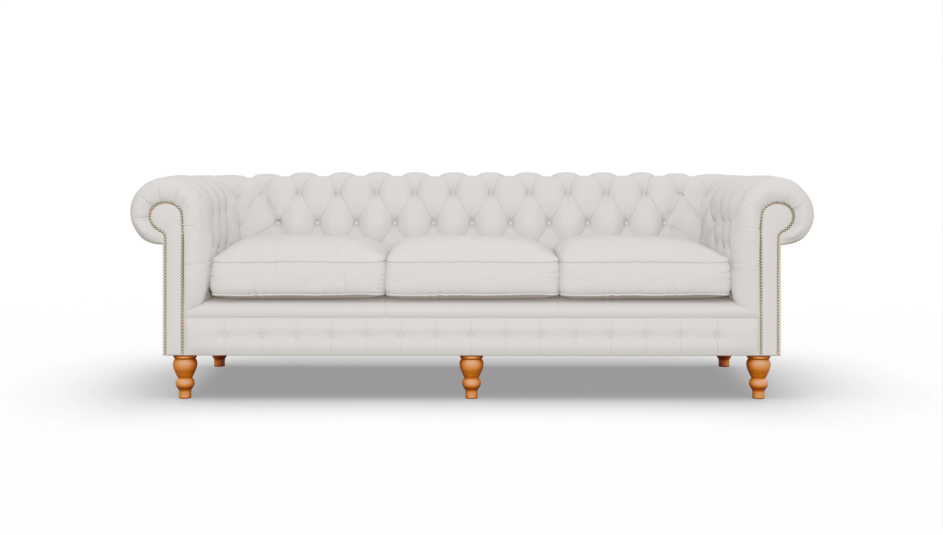 Ansicht des Produktes Russel 4-Sitzer in Leder weiß