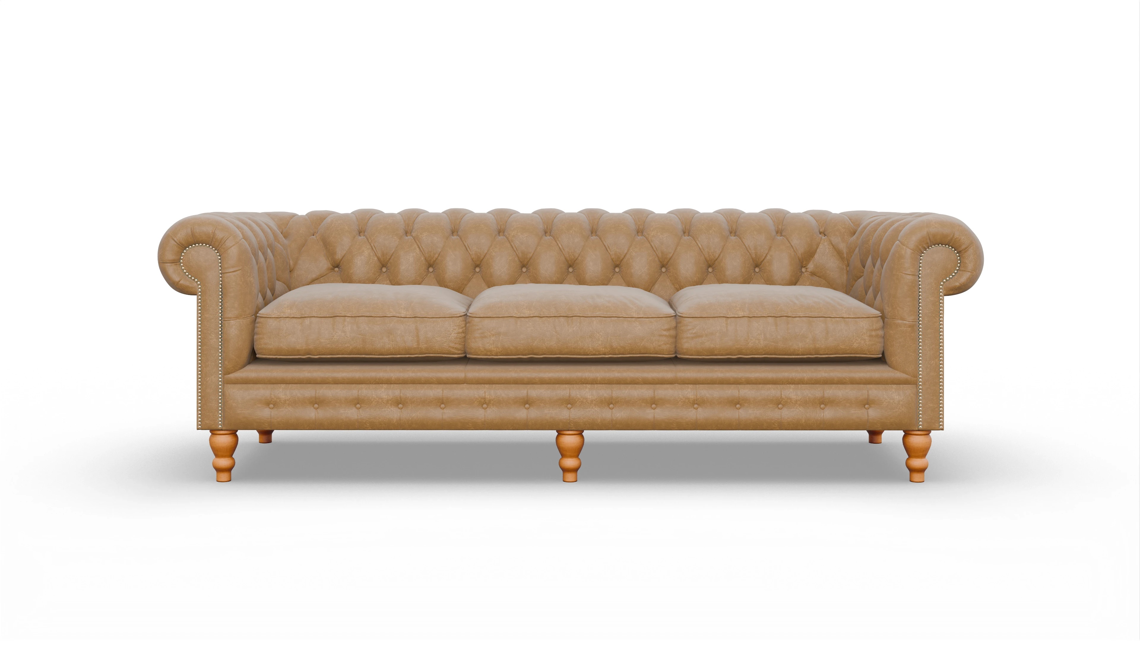 Ansicht des Produktes Russel 4-Sitzer in Leder beige