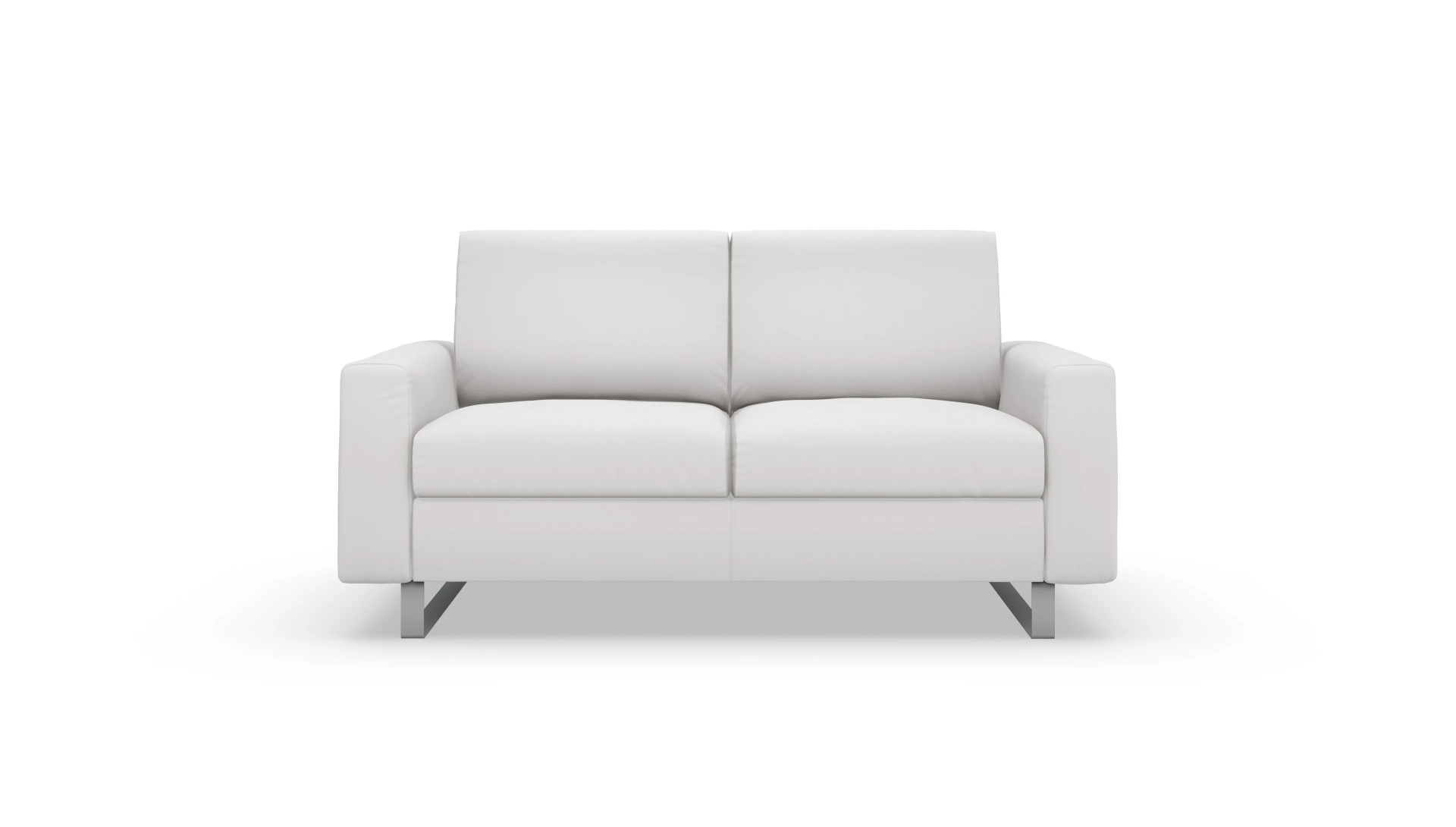 Schlafsofa Fontego in Leder Ansicht des Produktes Fontego 2-Sitzer in Leder weiß