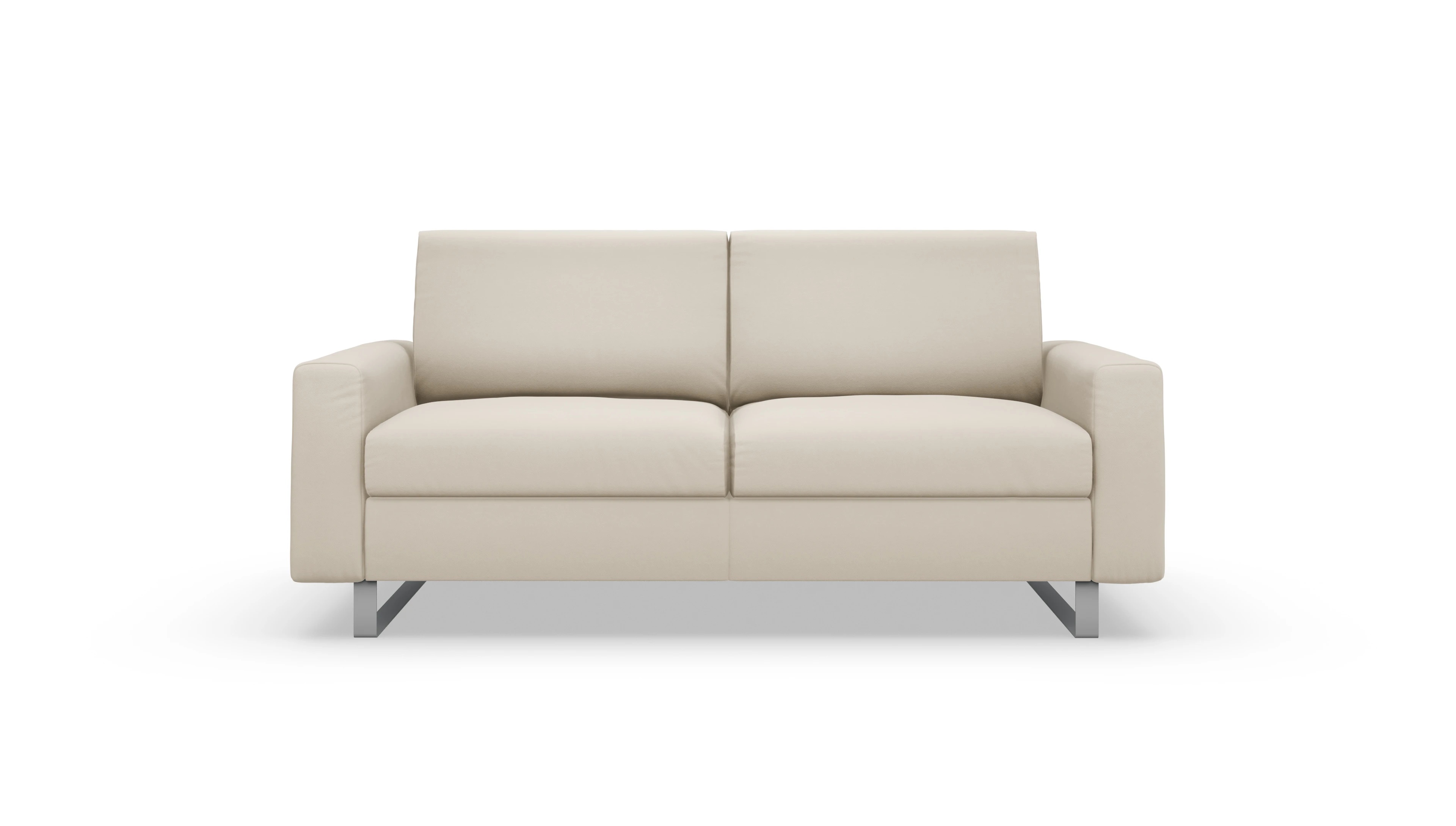 Schlafsofa Fontego in Leder Leder beige