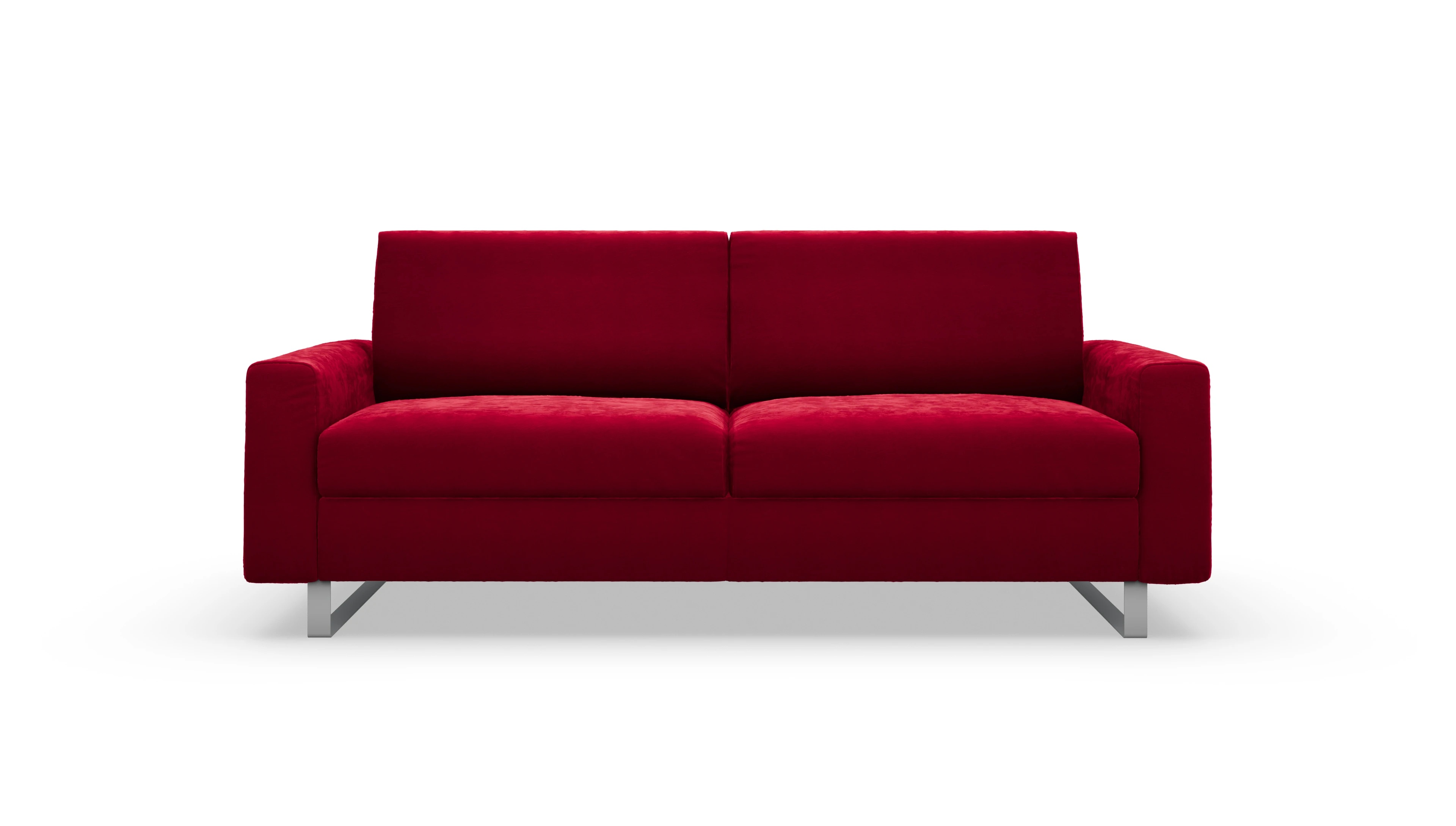 Ansicht des Produktes Fontego 3-Sitzer in Samt rot
