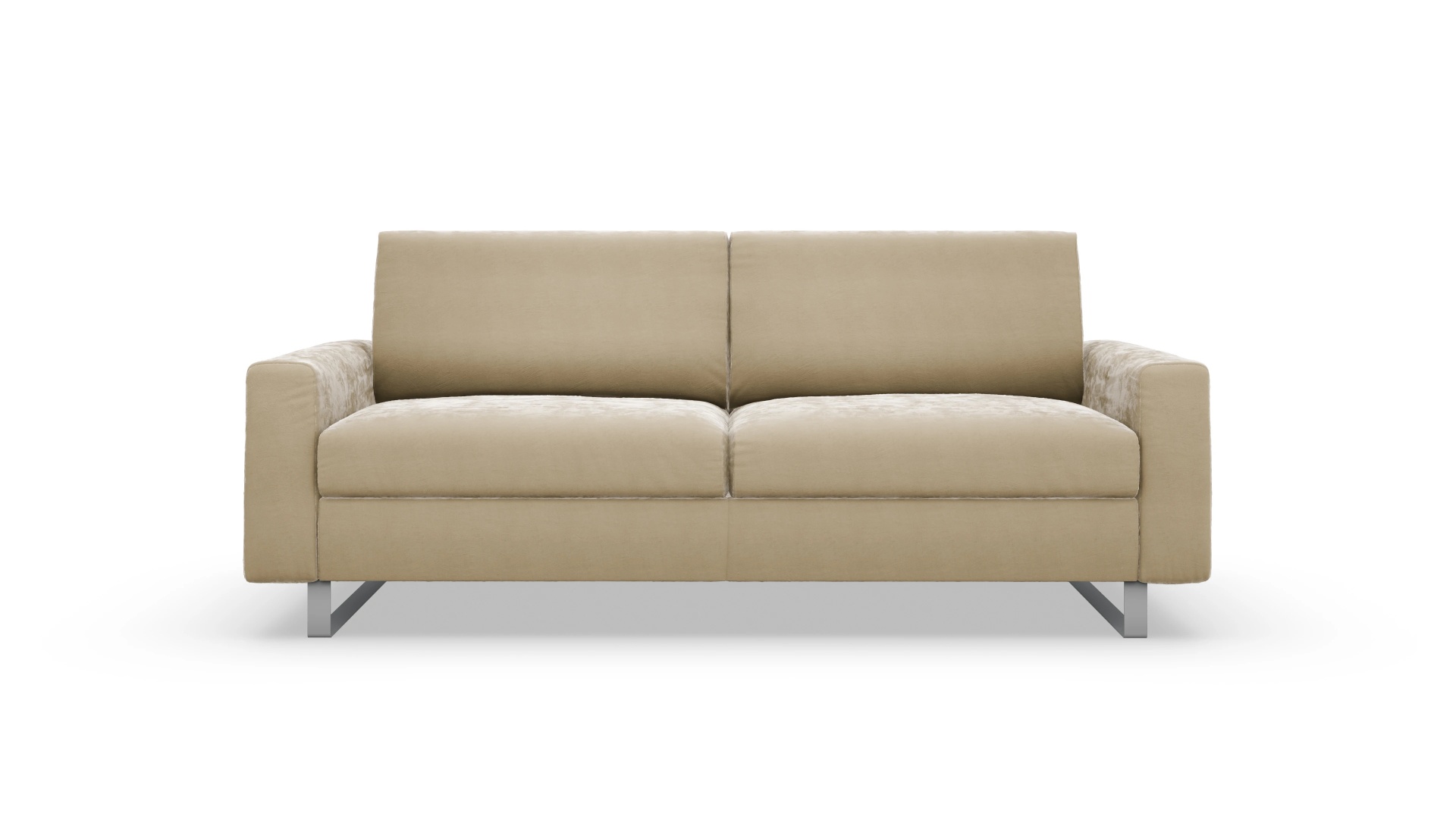 Schlafsofa Fontego Ansicht des Produktes Fontego 3-Sitzer in Samt weiß