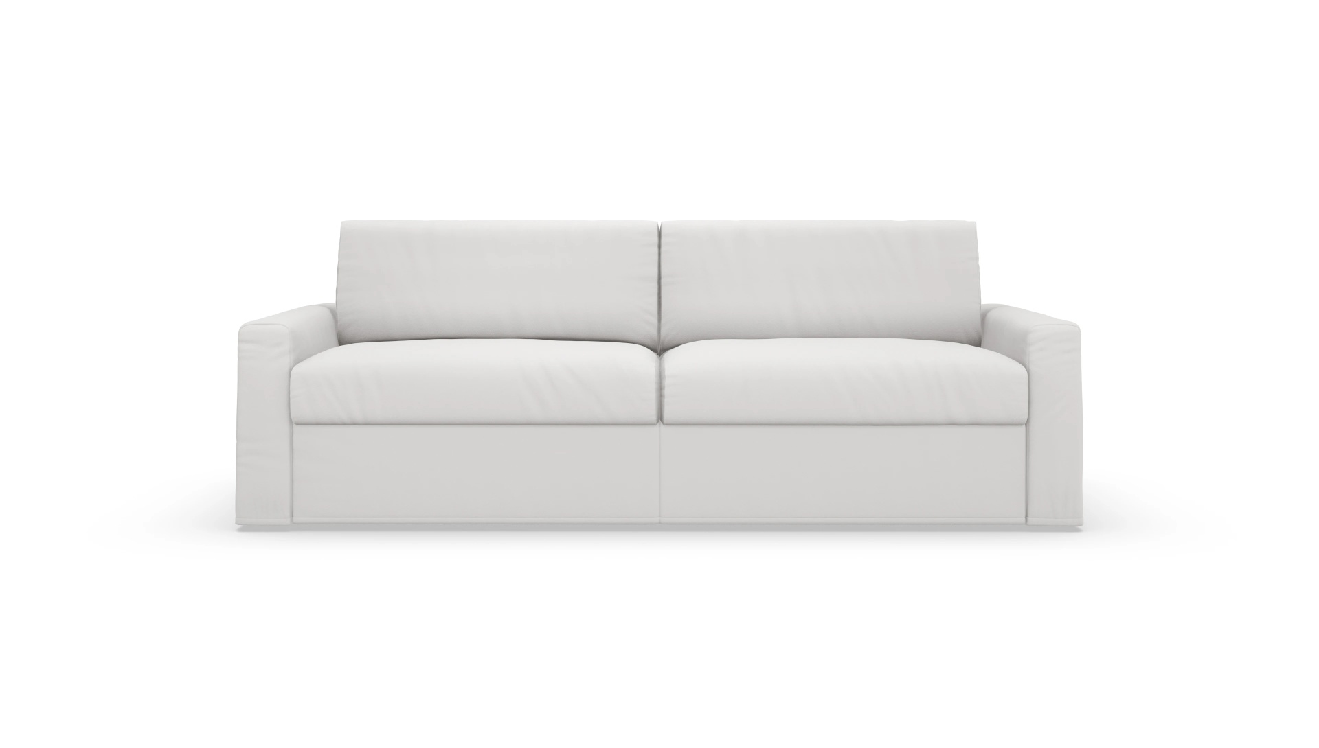 Schlafsofa Vinanti in Leder Ansicht des Produktes Vinanti in Leder weiß