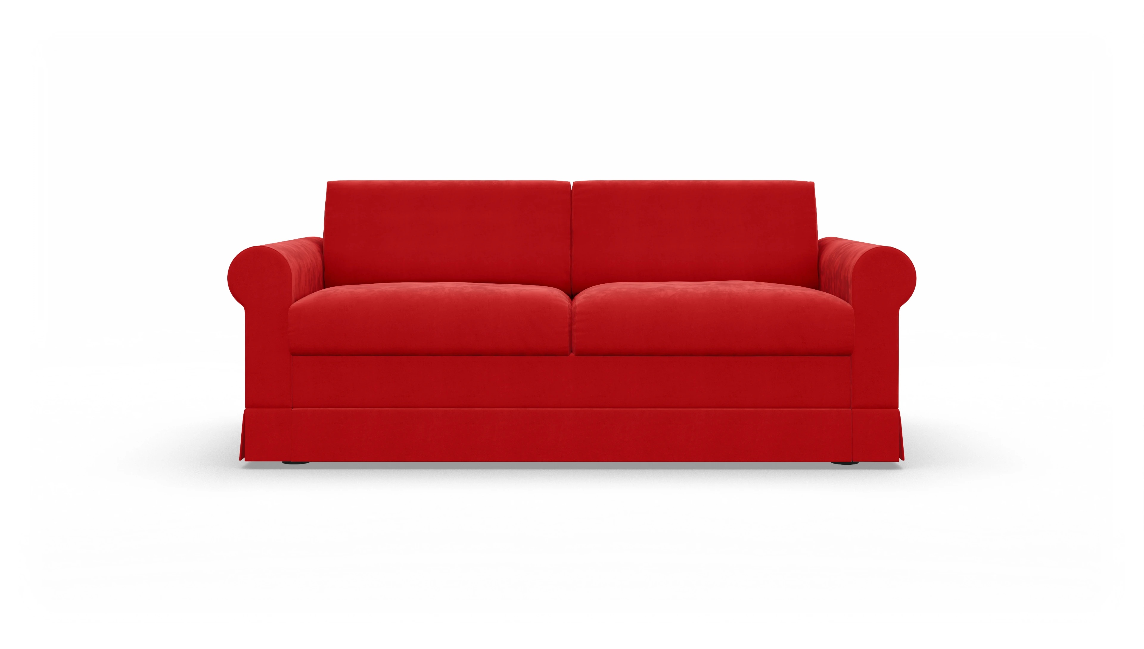 Ansicht des Produktes Bareteri 2,5-Sitzer in Samt rot