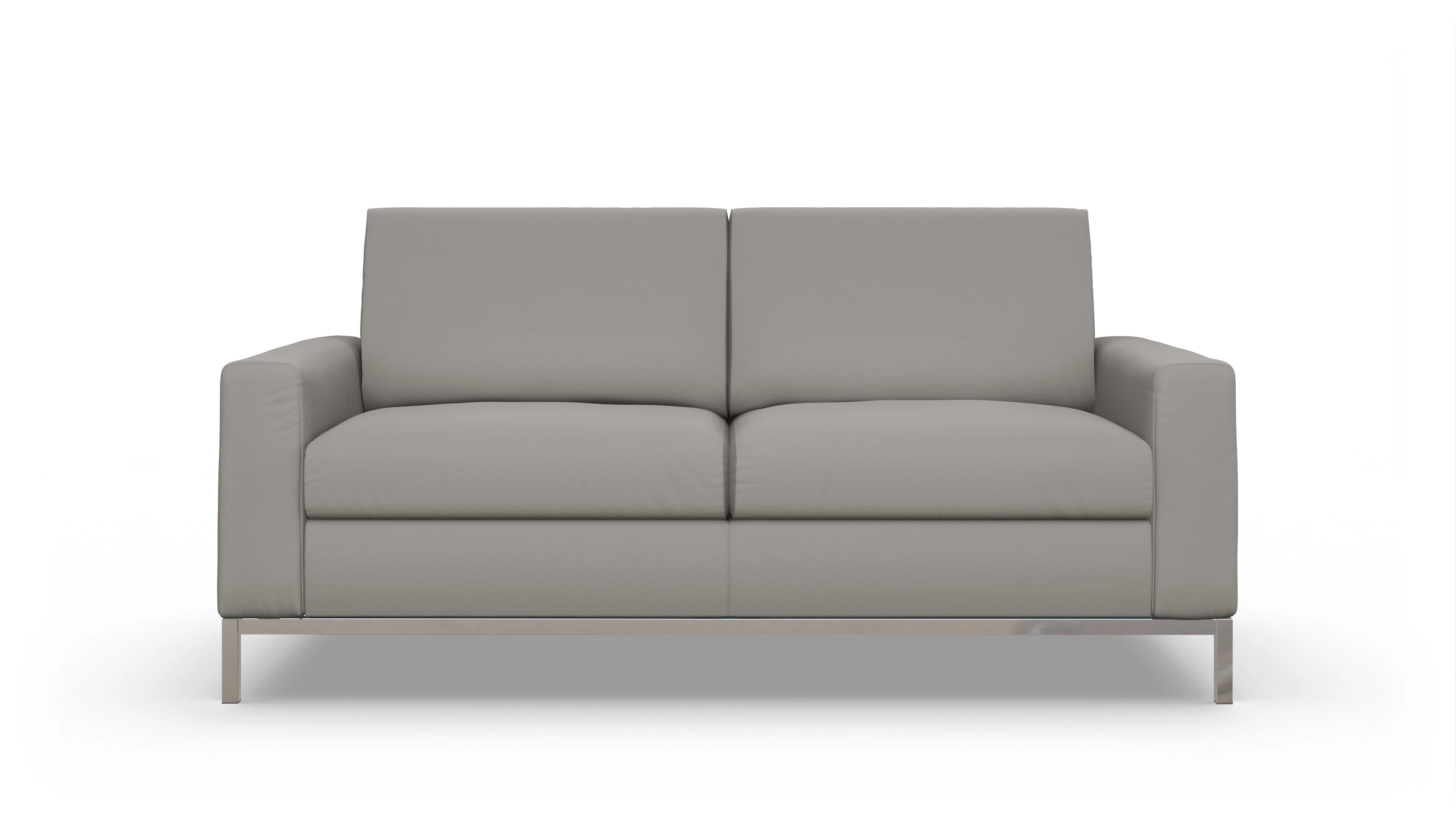Ansicht des Produktes Paglia 2,5-Sitzer in Leder grau