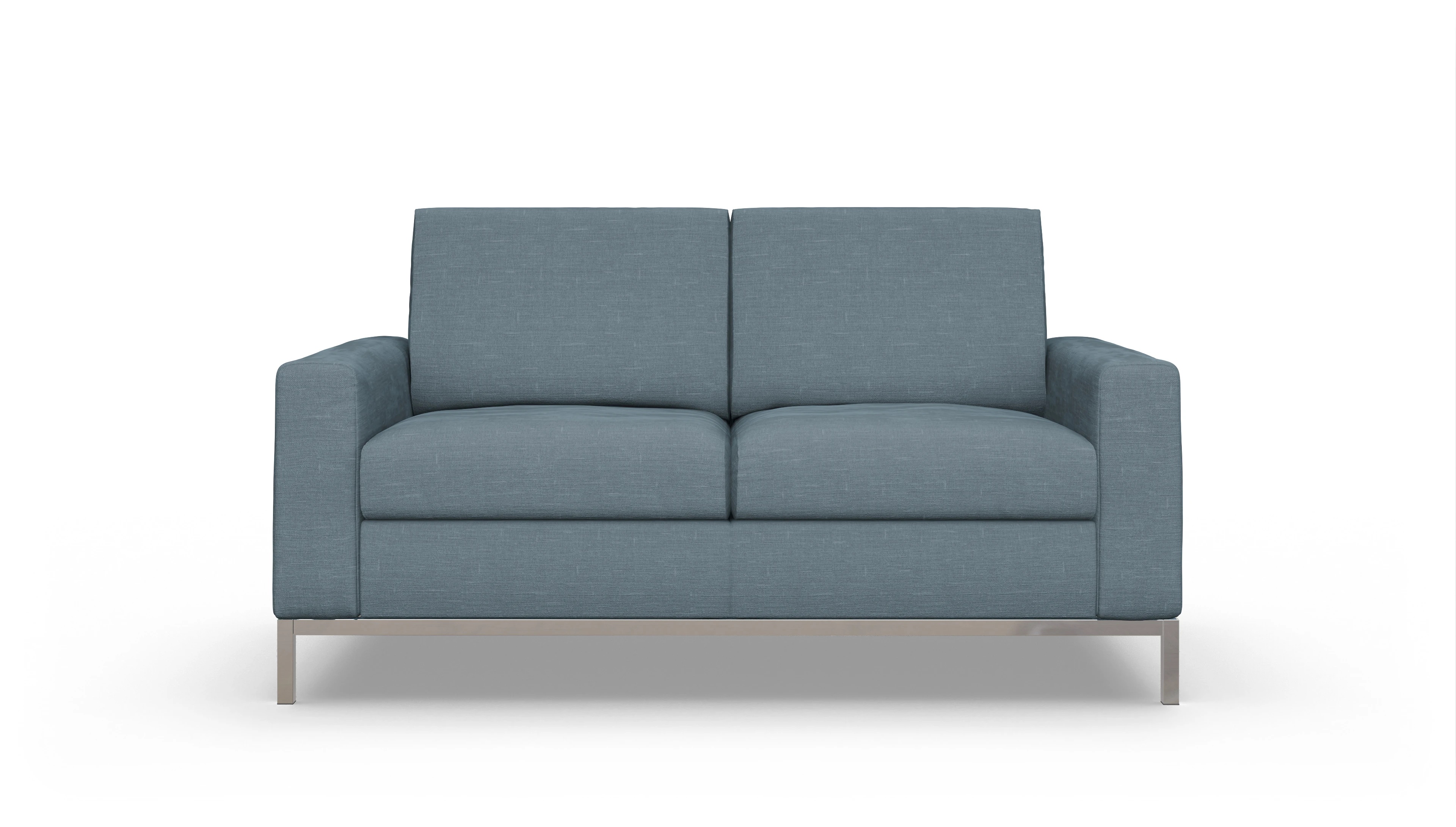 Designer-Schlafsofa Paglia Ansicht des Produktes Paglia 2-Sitzer in Stoff blau