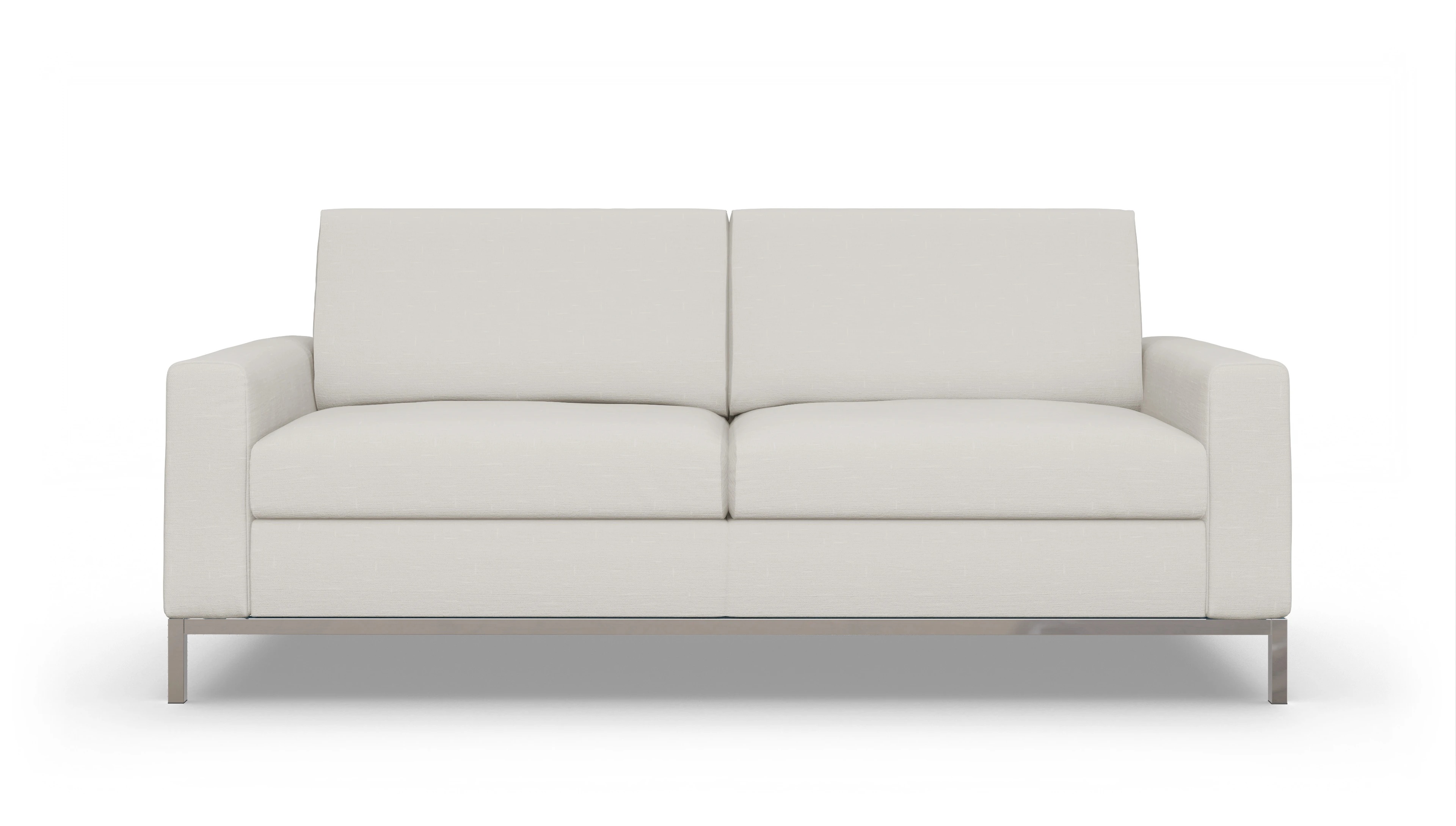 Designer-Schlafsofa Paglia Ansicht des Produktes Paglia 3-Sitzer in Stoff weiß