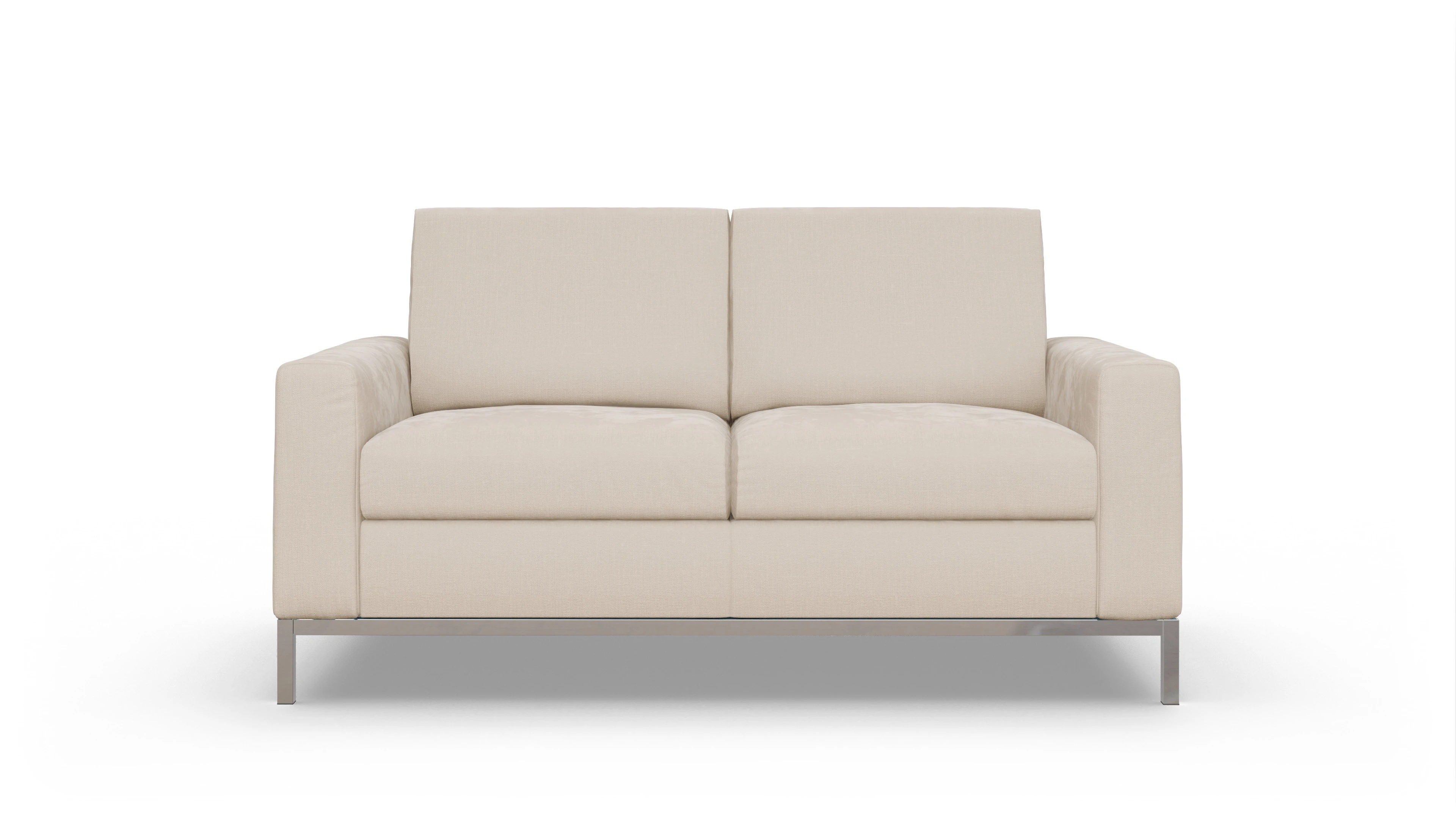 Designer-Schlafsofa Paglia Ansicht des Produktes Paglia 2-Sitzer in Stoff weiß