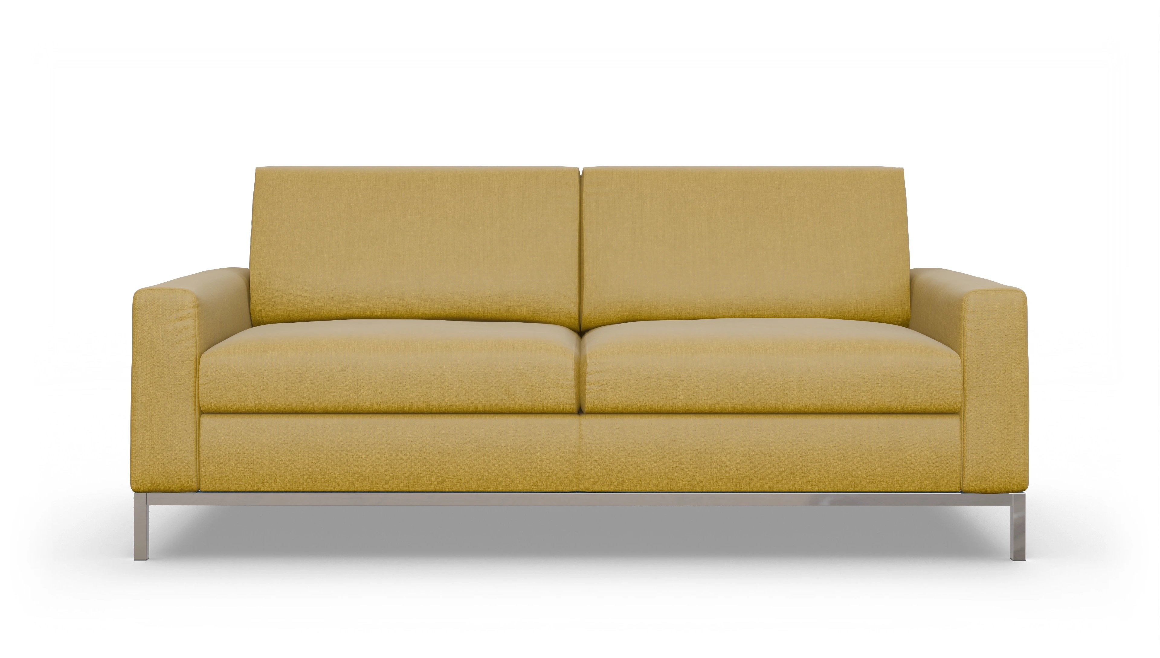 Designer-Schlafsofa Paglia Ansicht des Produktes Paglia 3-Sitzer in Stoff gelb