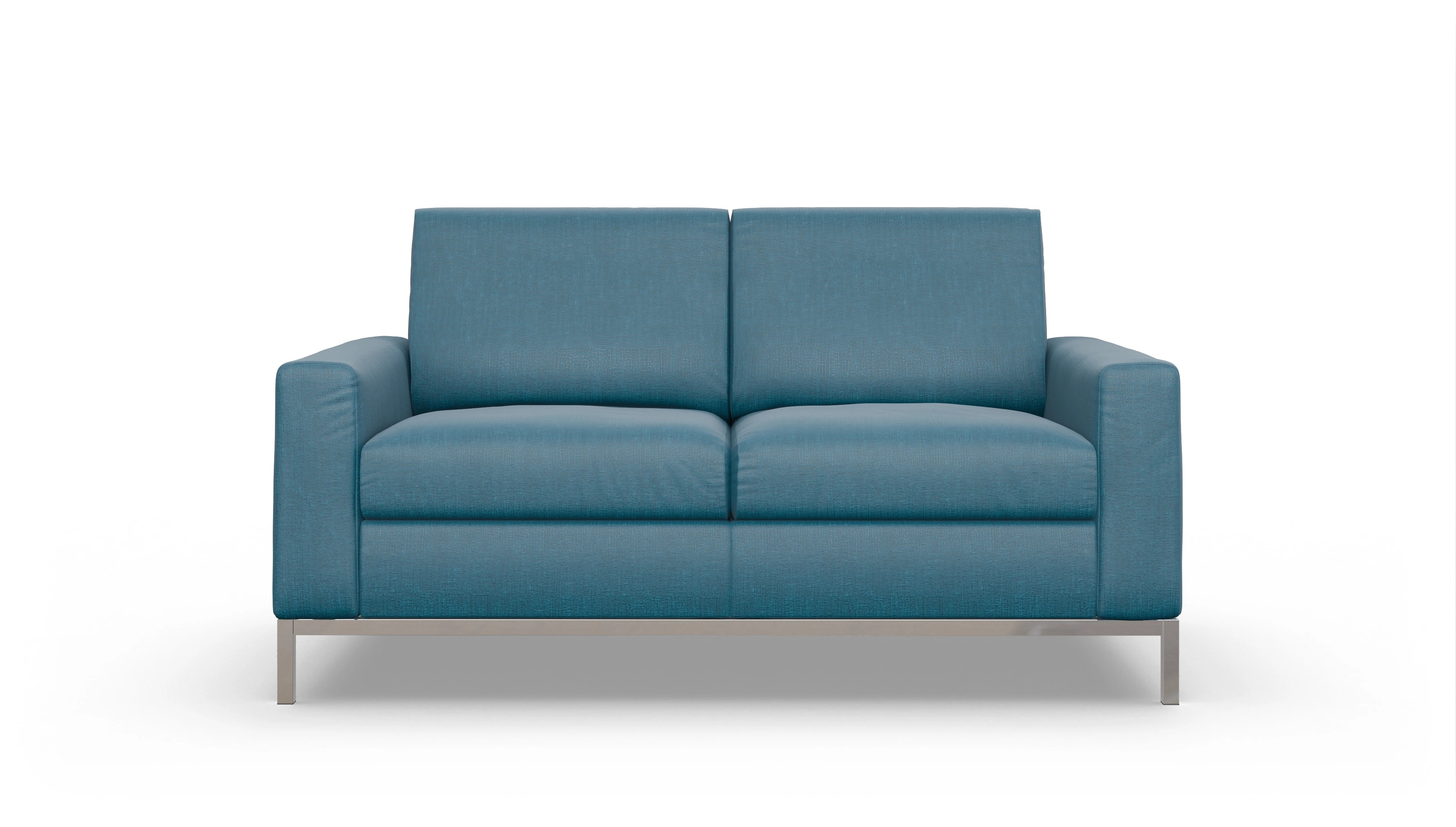 Designer-Schlafsofa Paglia Ansicht des Produktes Paglia 2-Sitzer in Stoff blau