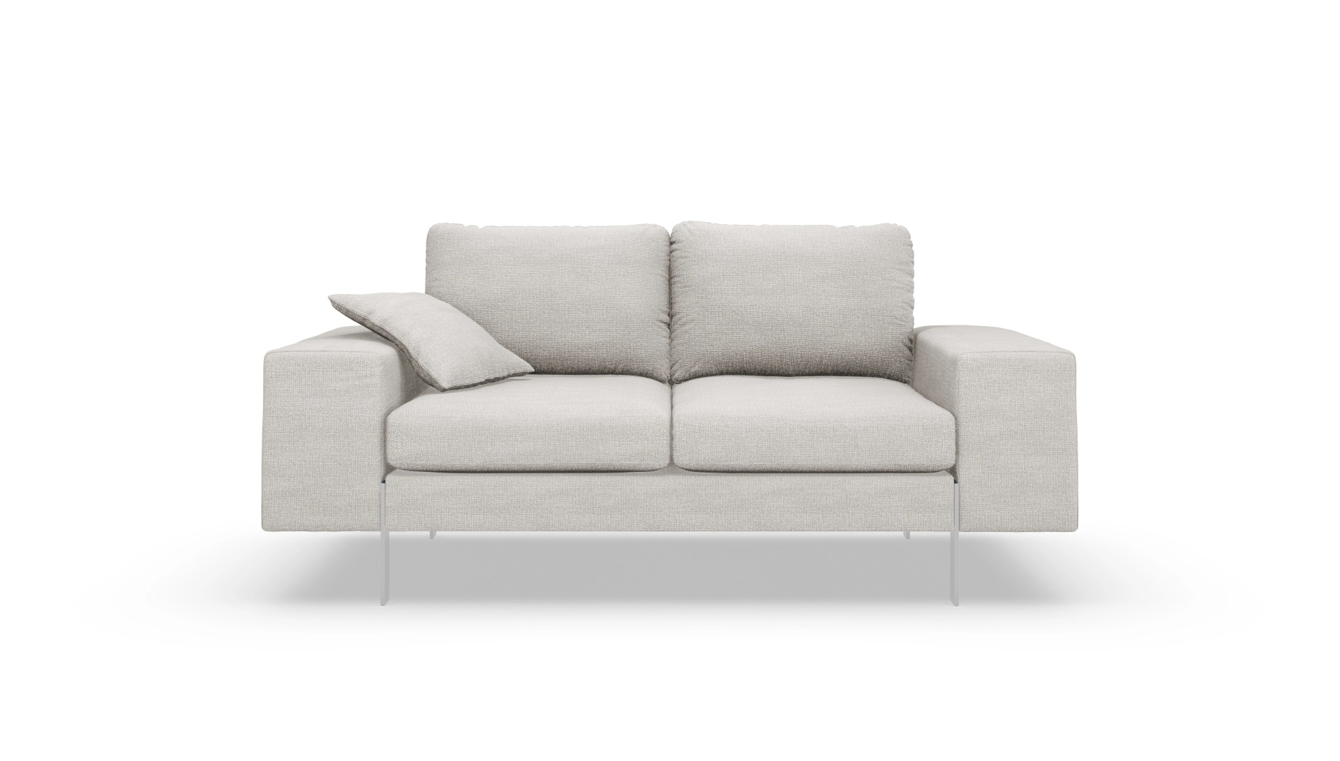 Catoira Stoffsofa Ansicht des Produktes Catoira 2-Sitzer in Stoff weiß
